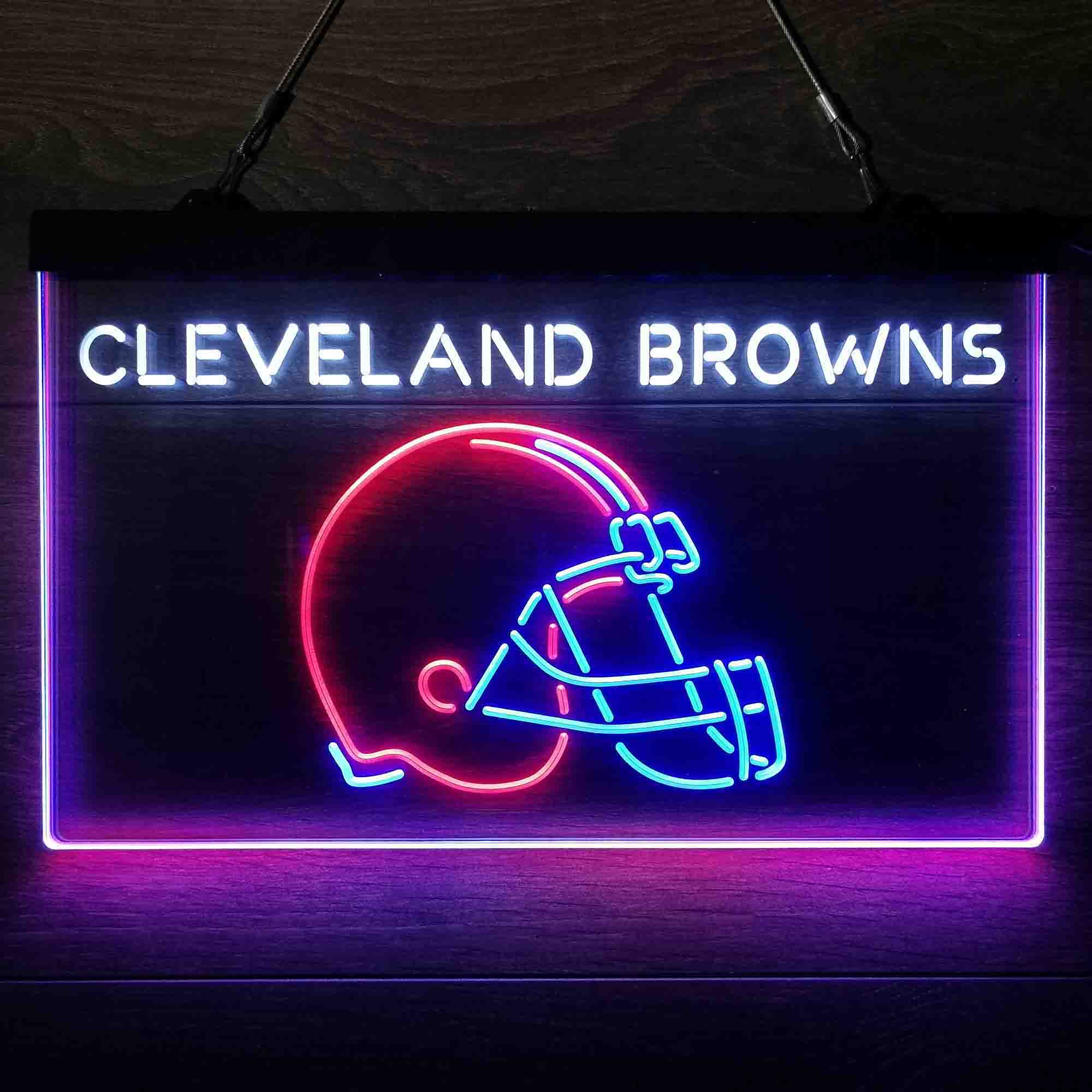 Cleveland Browns  Neon 3-Color Led Light Sign