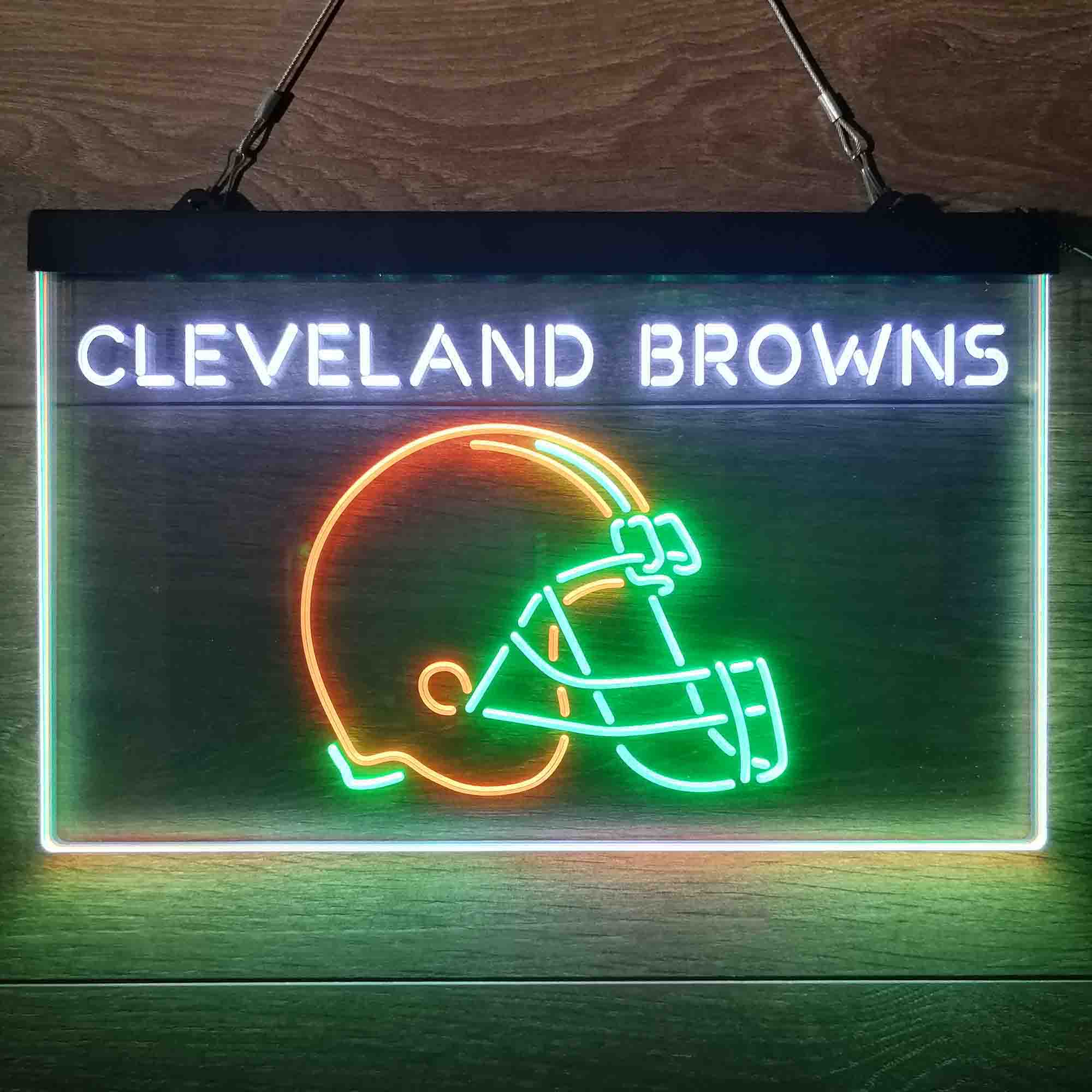 Cleveland Browns  Neon 3-Color Led Light Sign