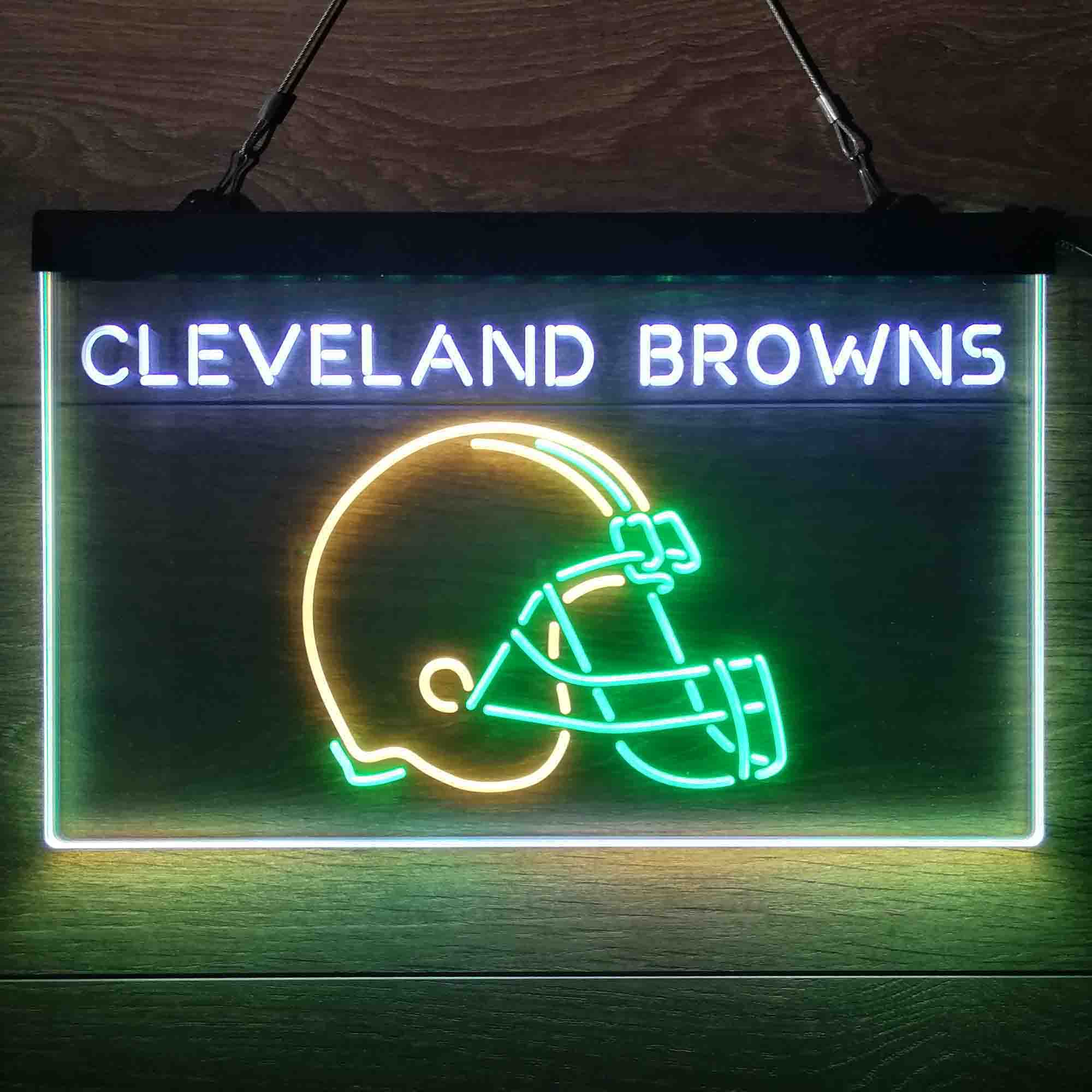 Cleveland Browns  Neon 3-Color Led Light Sign