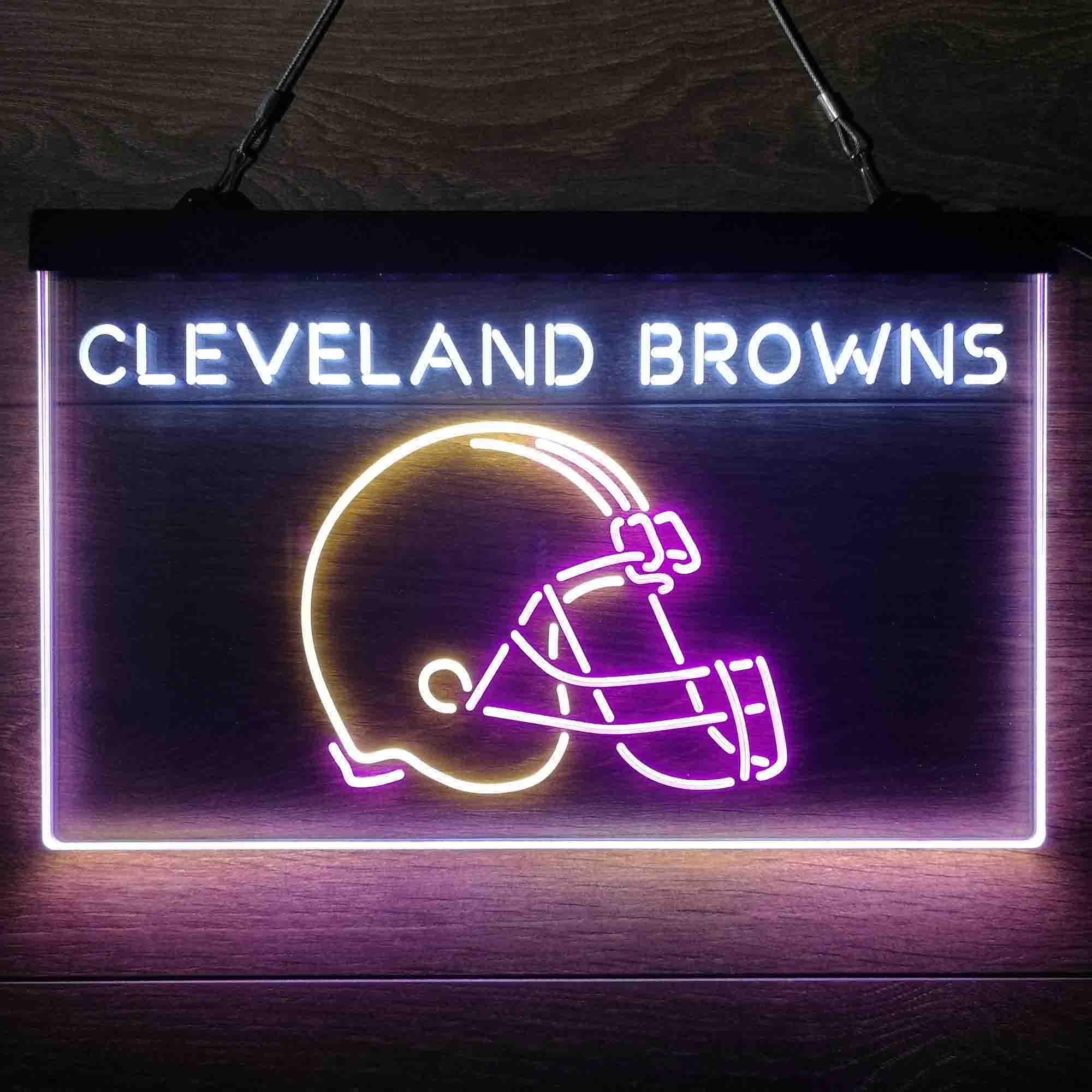 Cleveland Browns  Neon 3-Color Led Light Sign