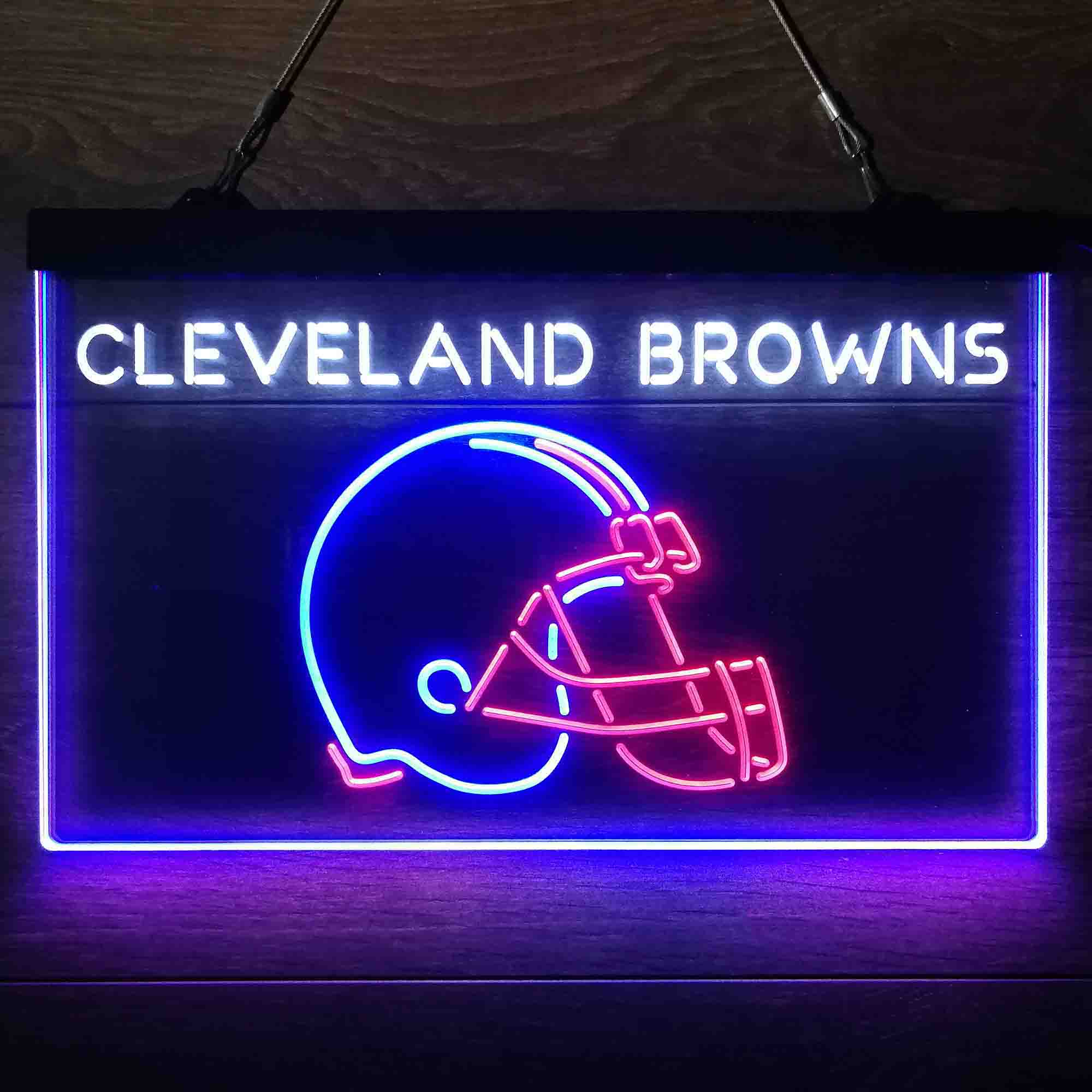 Cleveland Browns  Neon 3-Color Led Light Sign