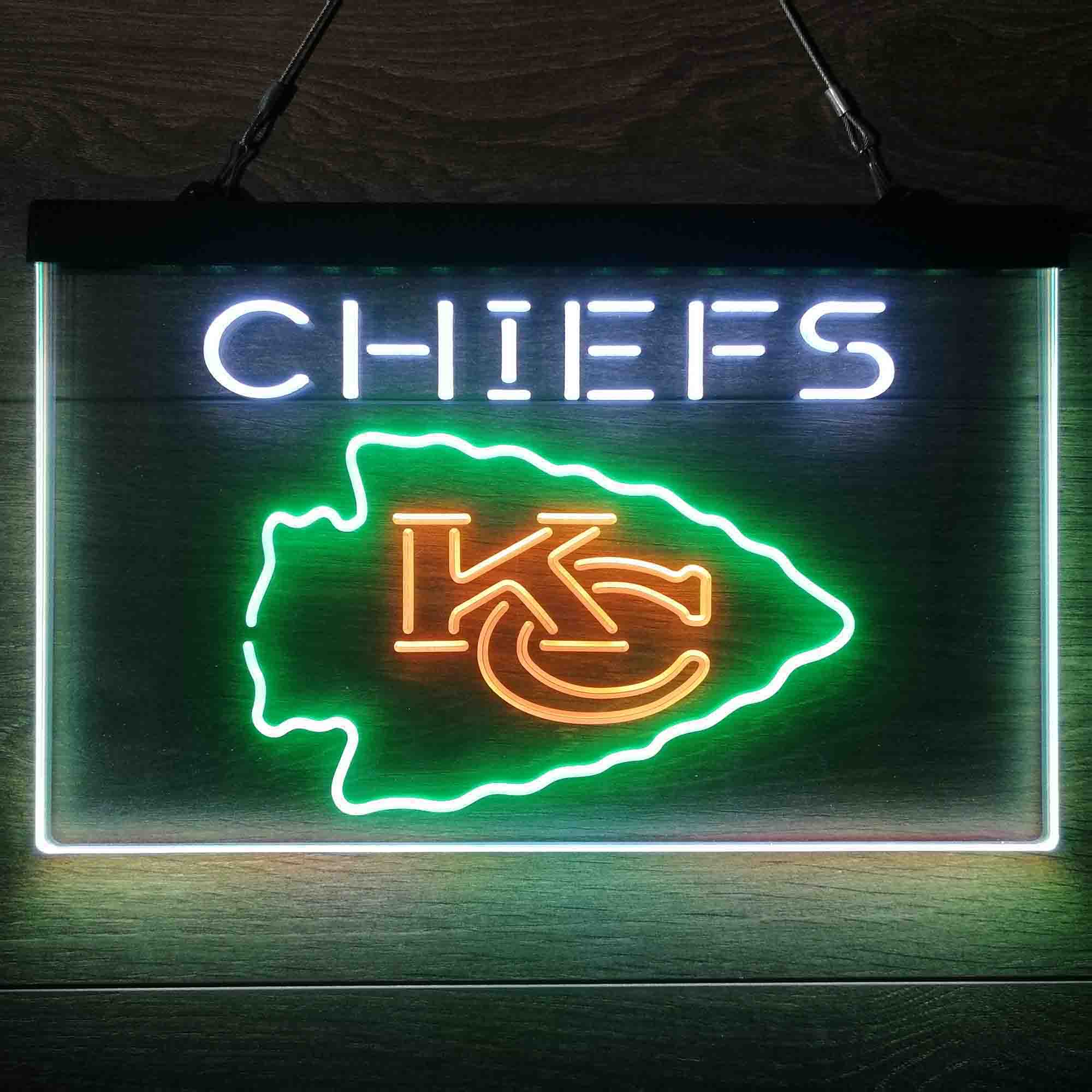 Kansas City Chiefs  Neon 3-Color Led Light Sign