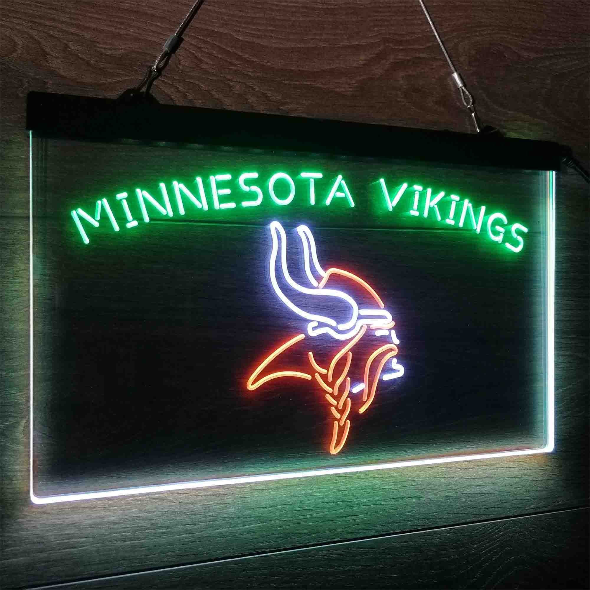 Minnesotas Viking Club Neon LED Sign 3 Colors