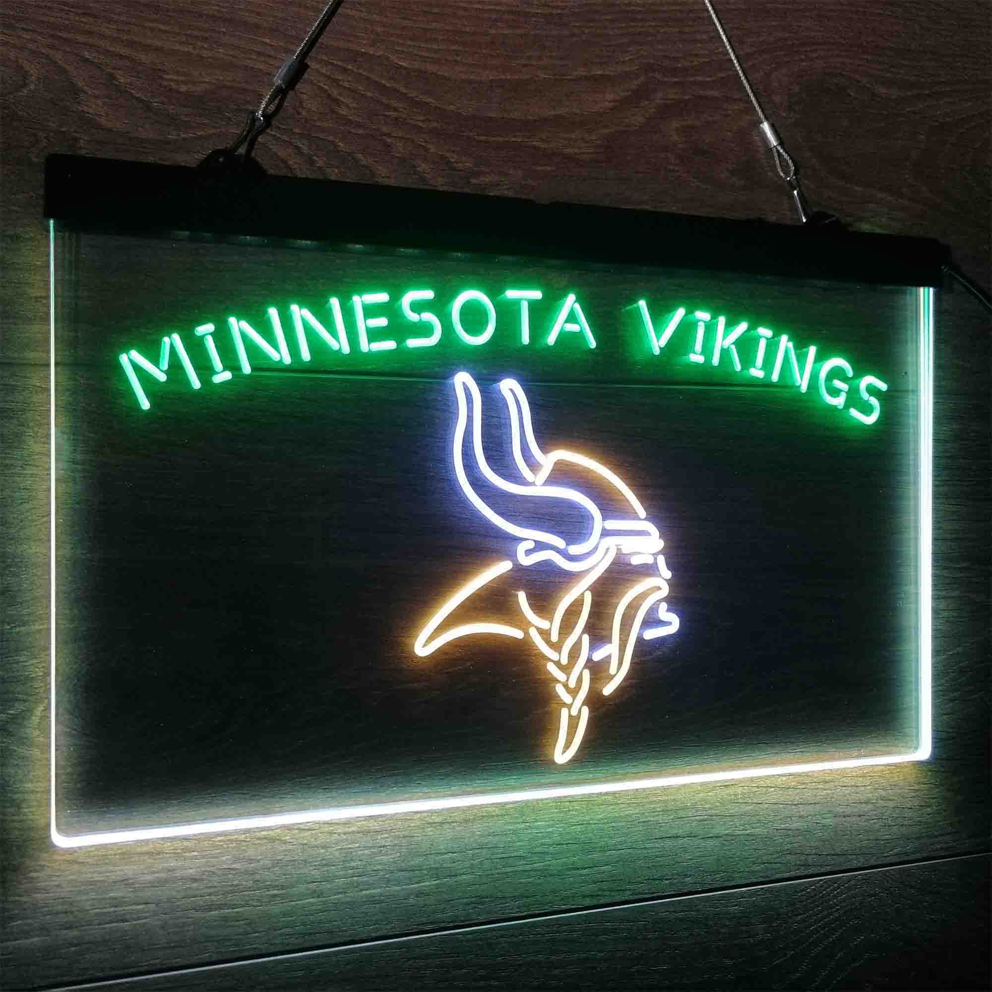 Minnesotas Viking Club Neon LED Sign 3 Colors