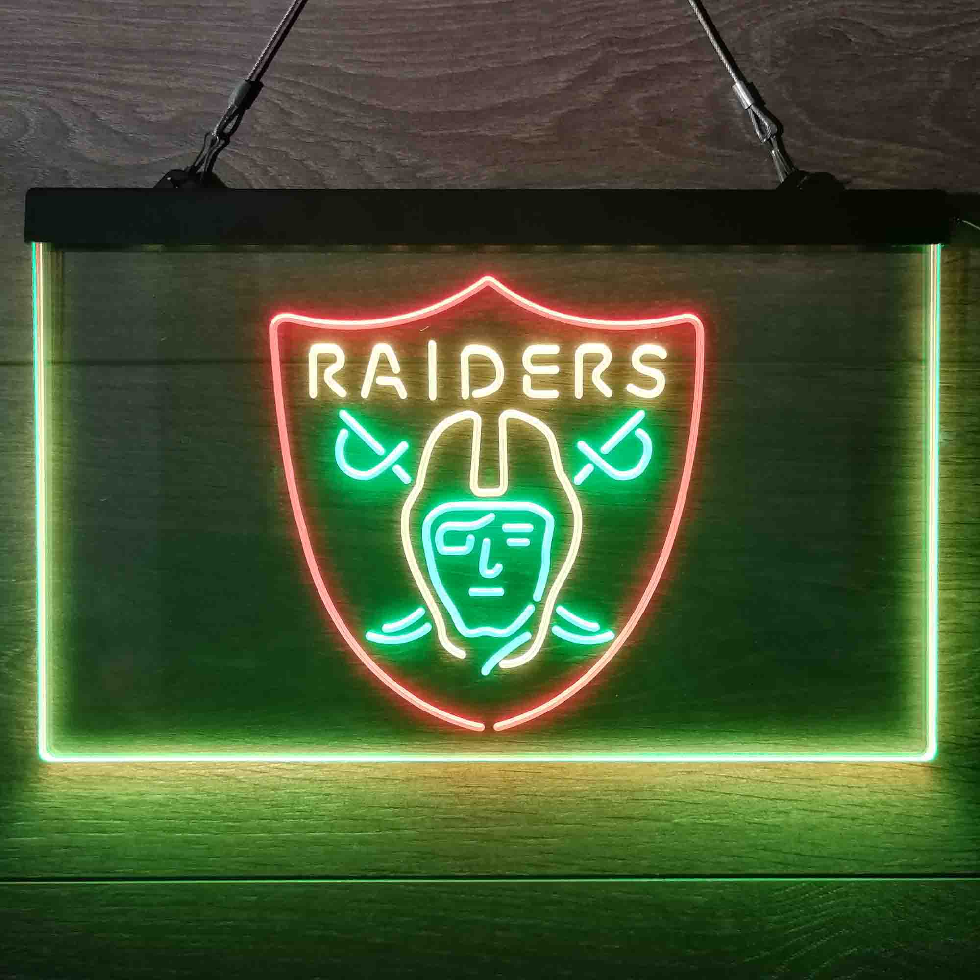 Las Vegas Raiders Neon 3-Color Led Light Sign