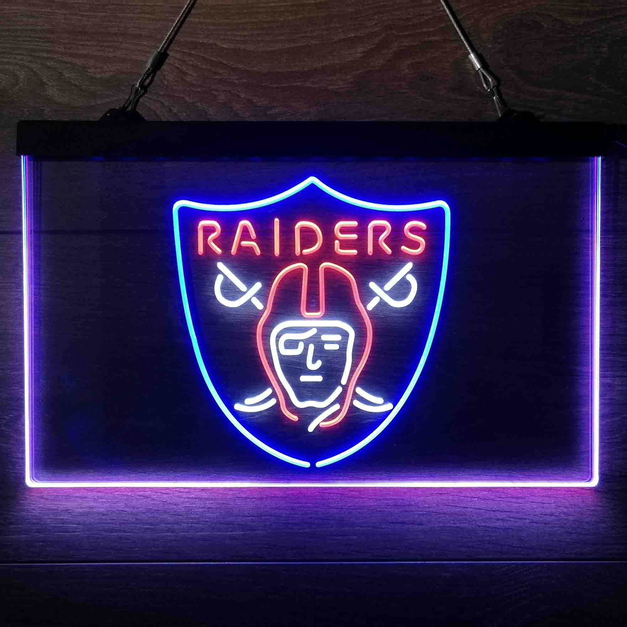 Las Vegas Raiders Neon 3-Color Led Light Sign