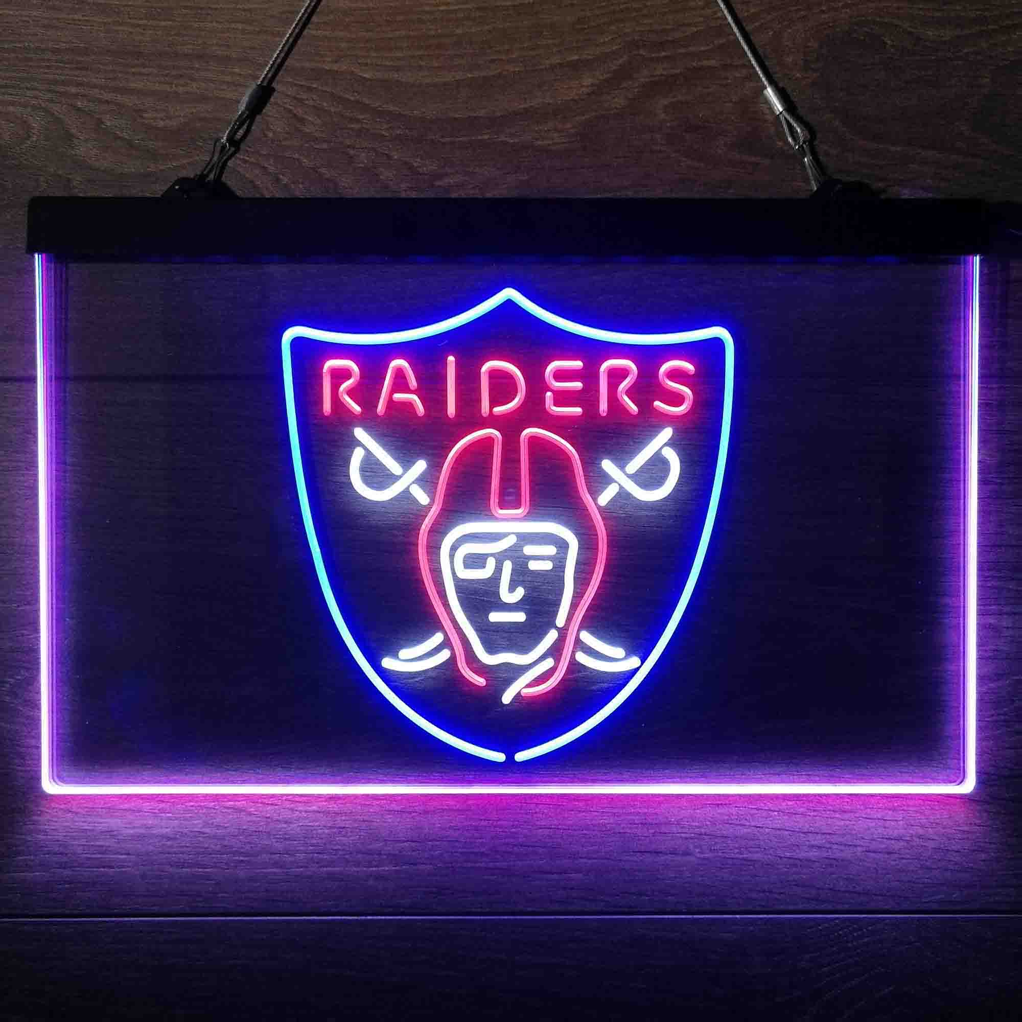 Las Vegas Raiders Neon 3-Color Led Light Sign