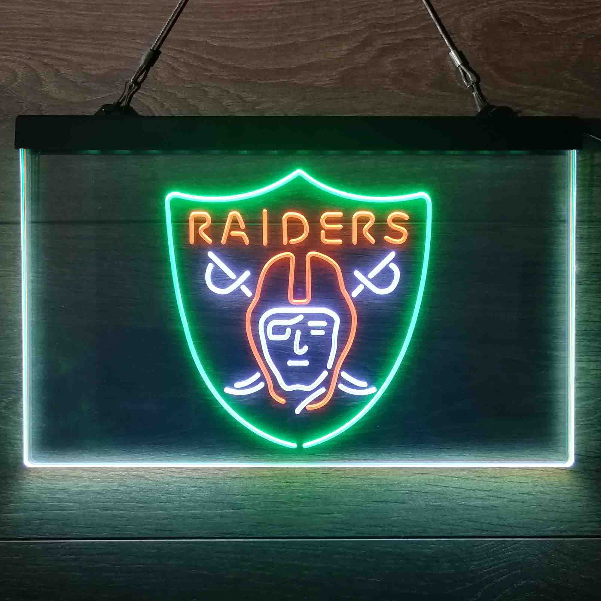 Las Vegas Raiders Neon 3-Color Led Light Sign