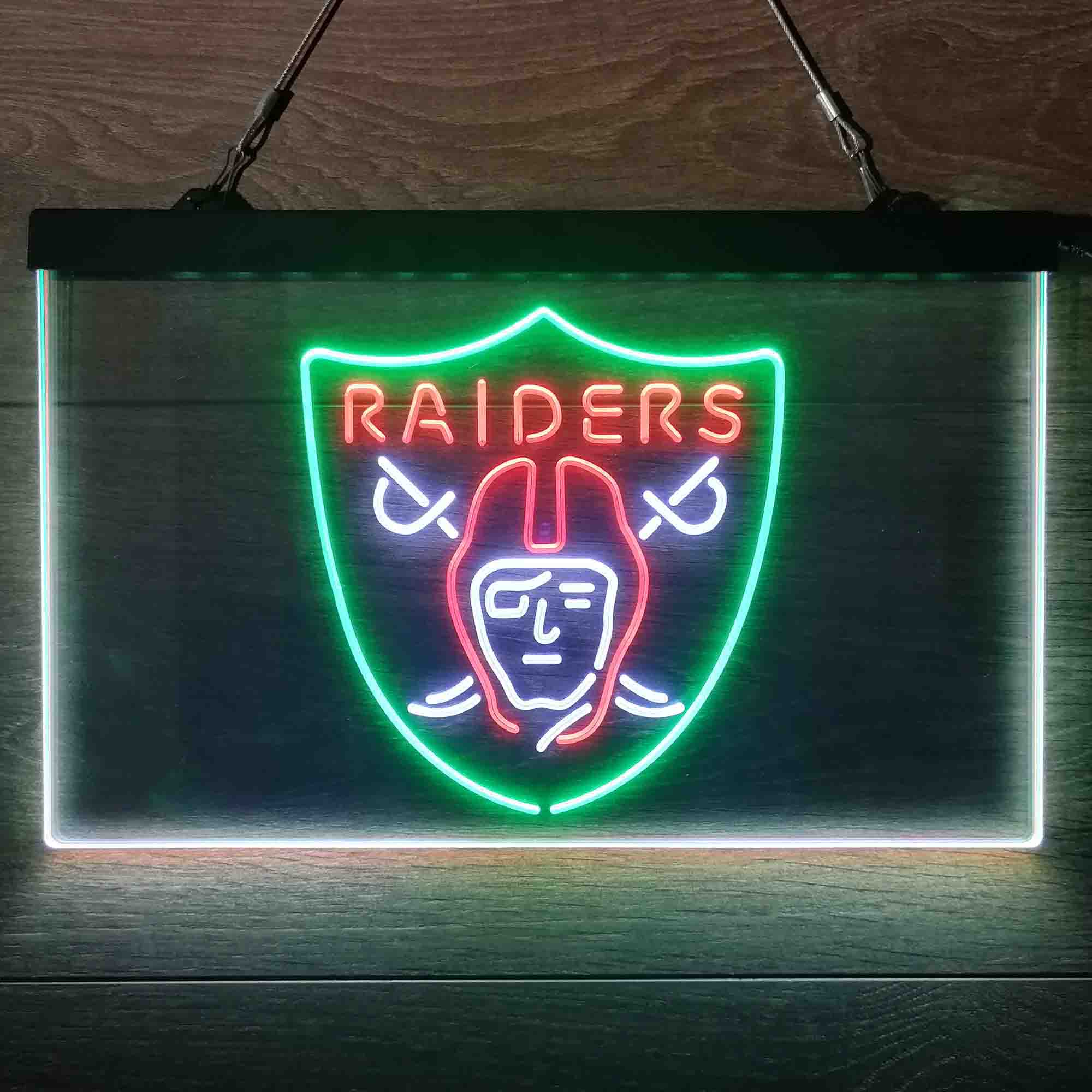 Las Vegas Raiders Neon 3-Color Led Light Sign