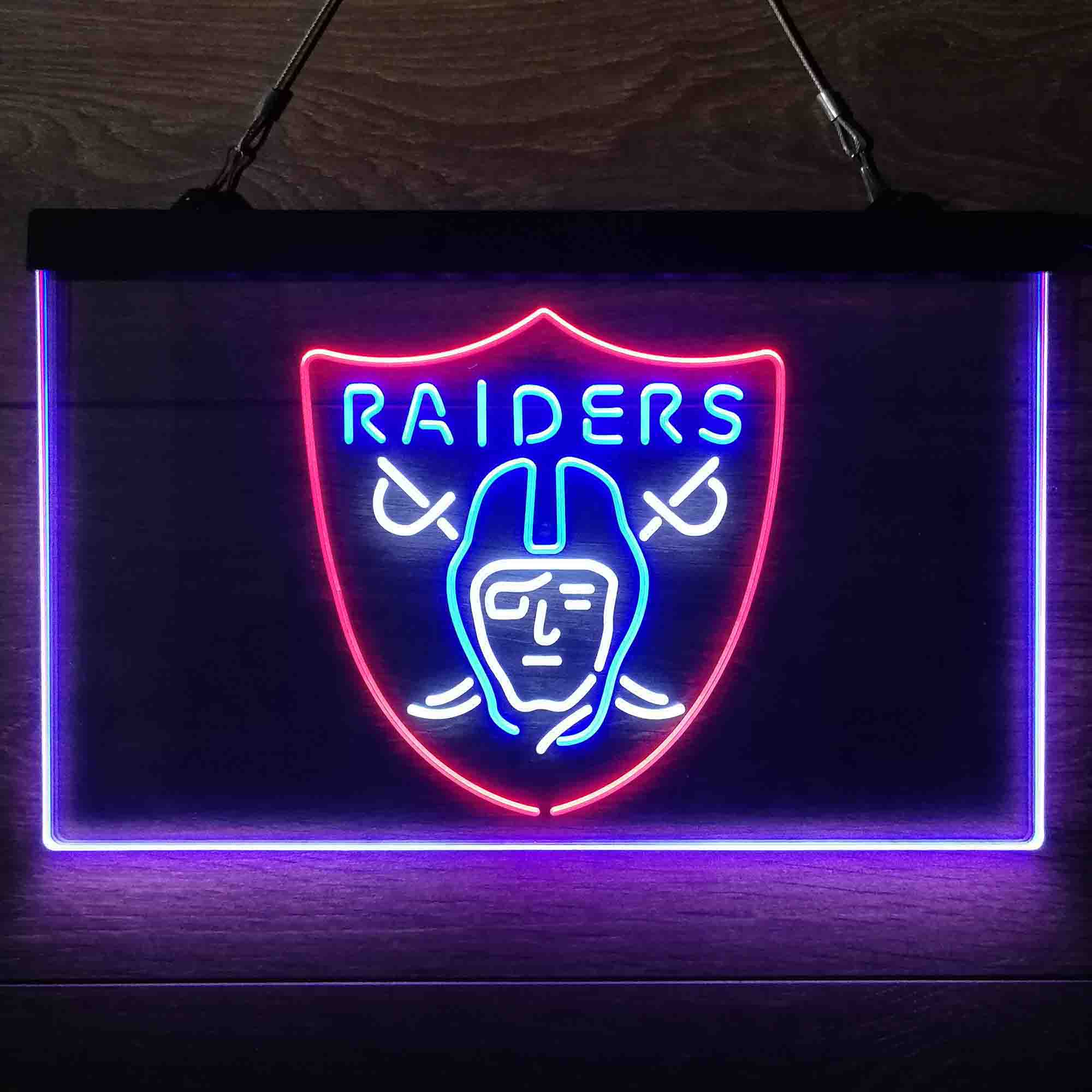 Las Vegas Raiders Neon 3-Color Led Light Sign