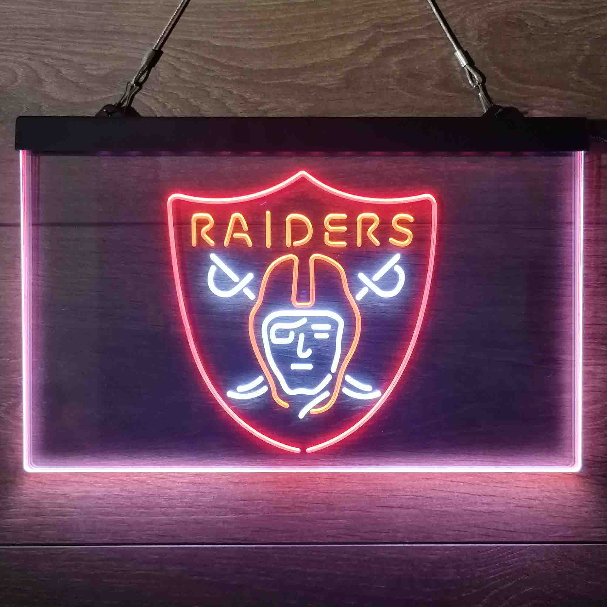 Las Vegas Raiders Neon 3-Color Led Light Sign