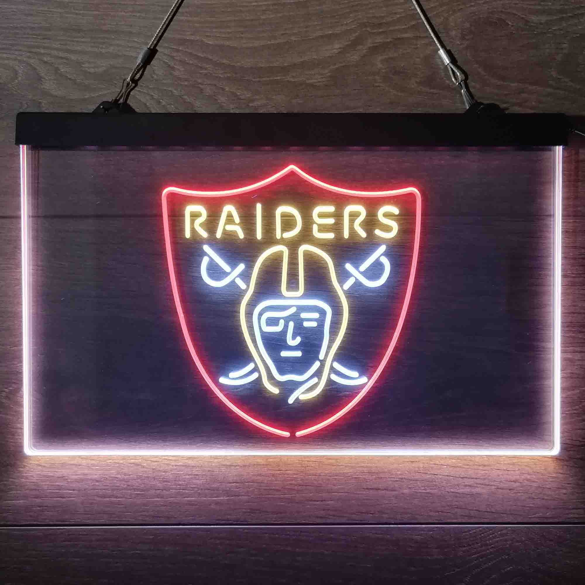 Las Vegas Raiders Neon 3-Color Led Light Sign