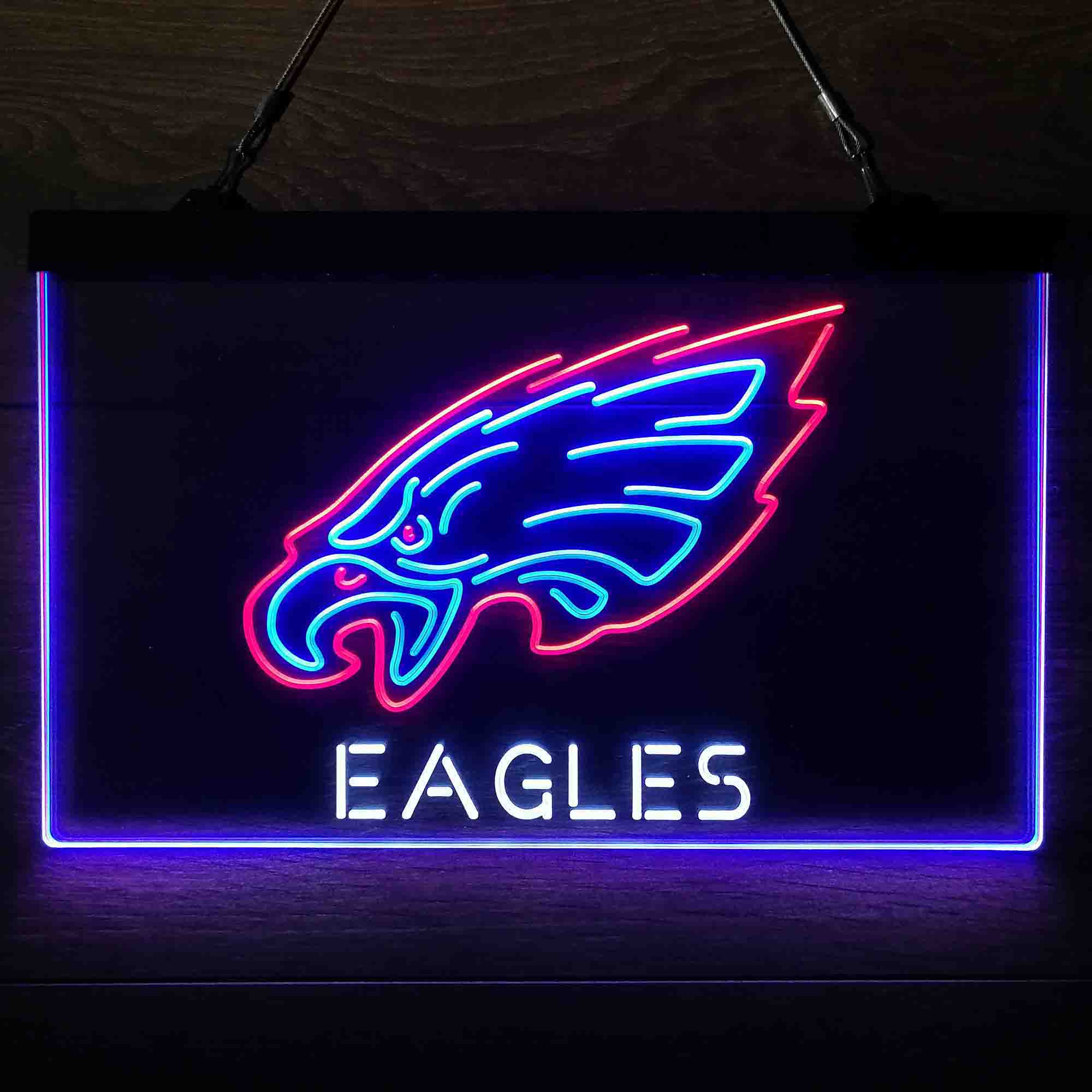 Philadelphia Eagles Neon 3-Color LED Sign