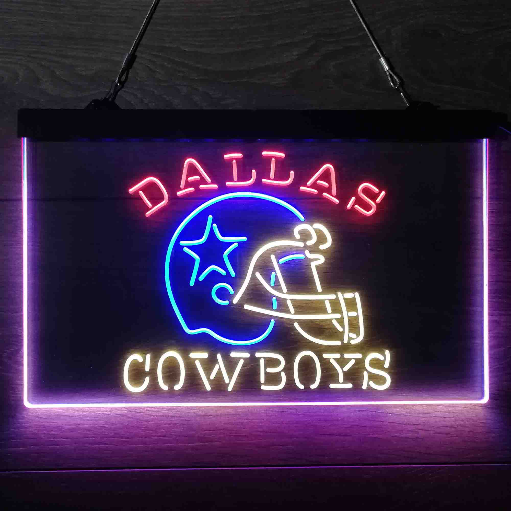 Dallas Cowboys Helmet LED Light Sign