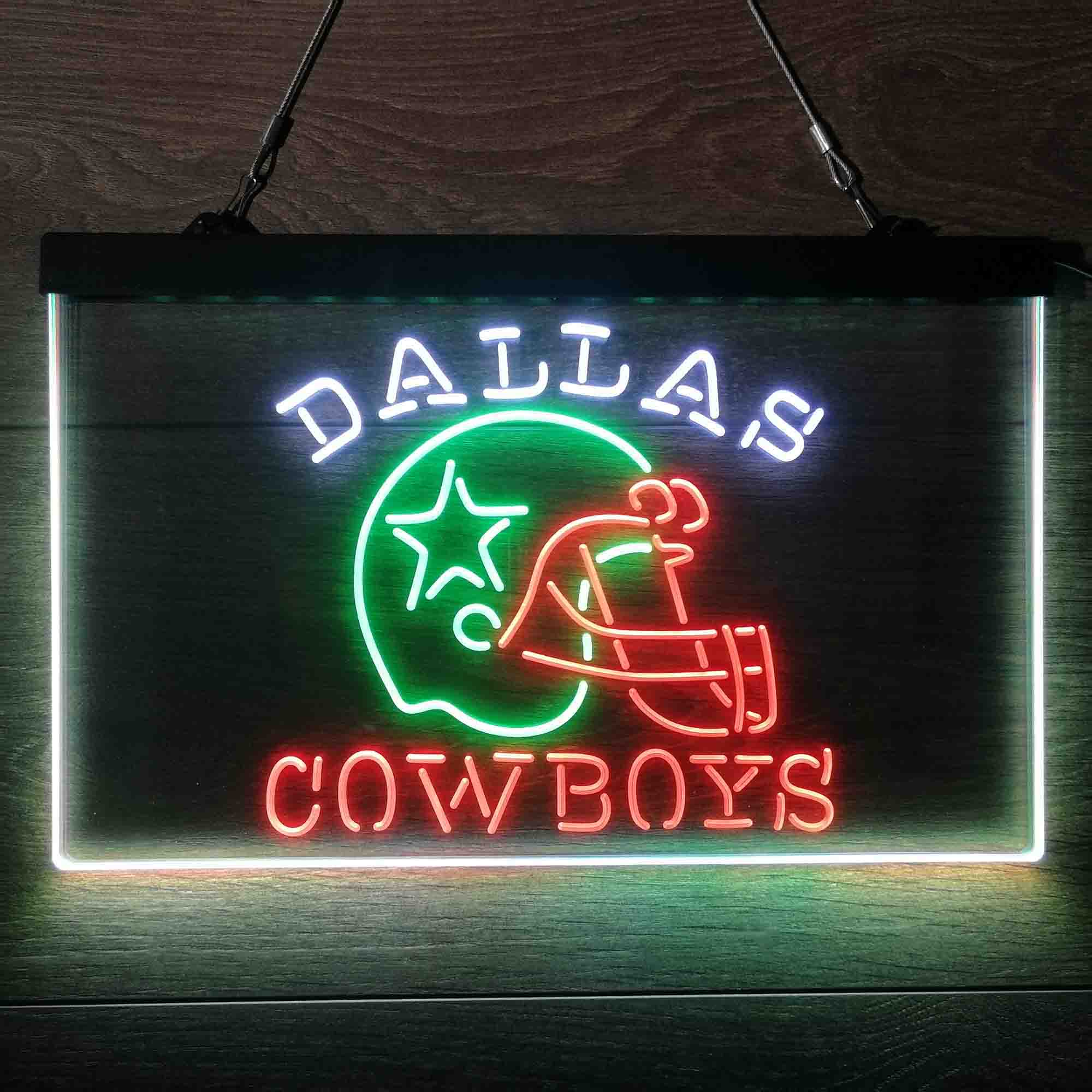 Dallas Cowboys Helmet LED Light Sign