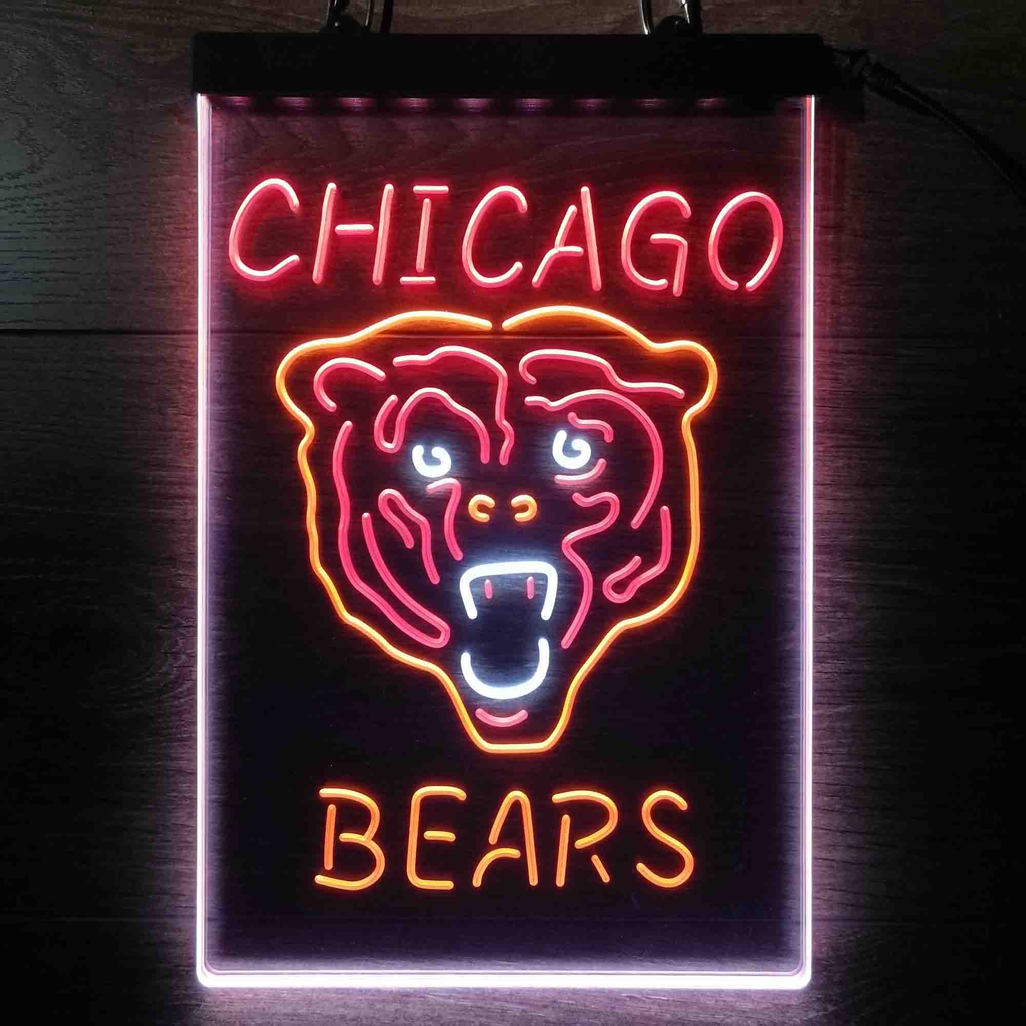 Chicago Bears Neon LED Sign 3 Colors