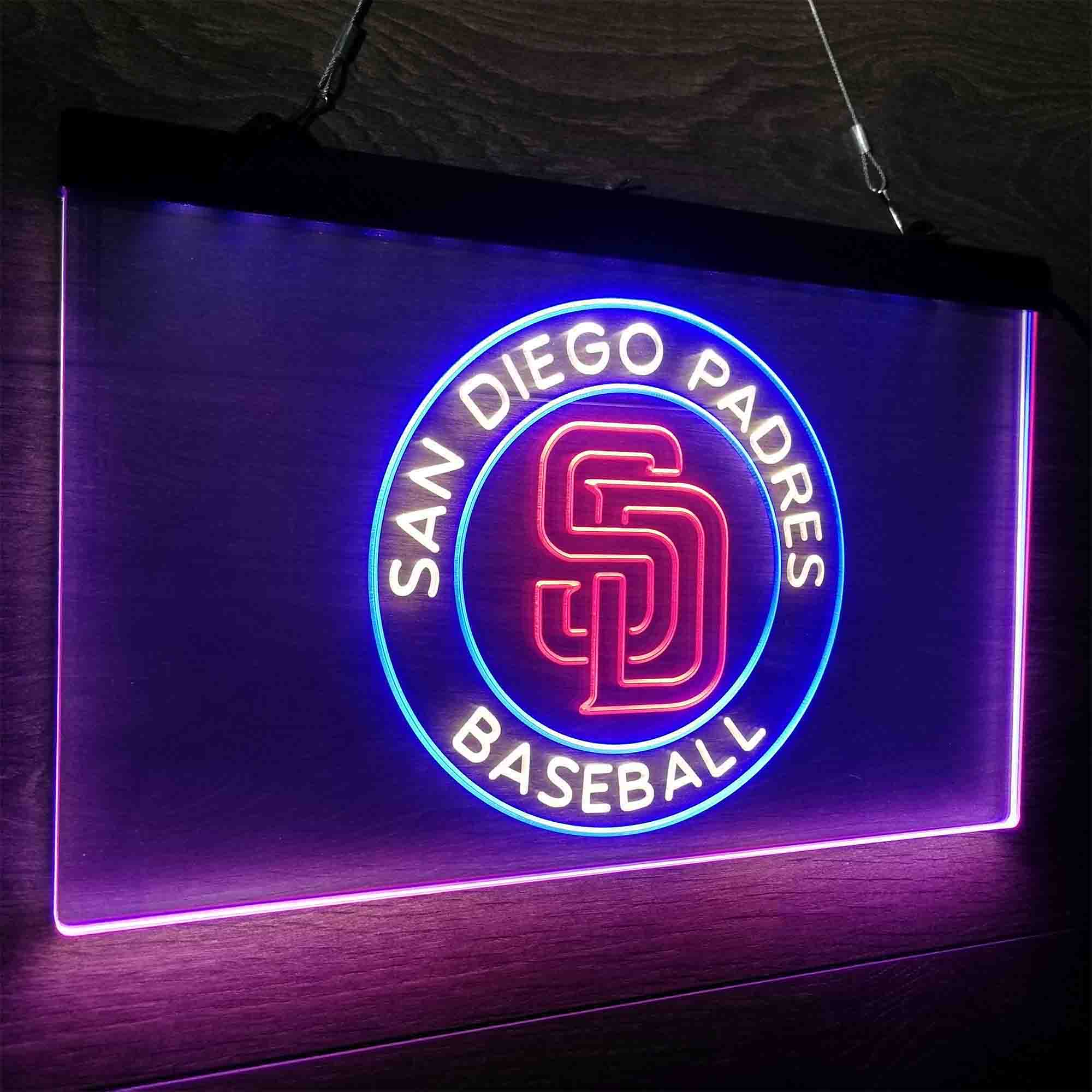 San Diego Padres Neon LED Sign 3 Colors