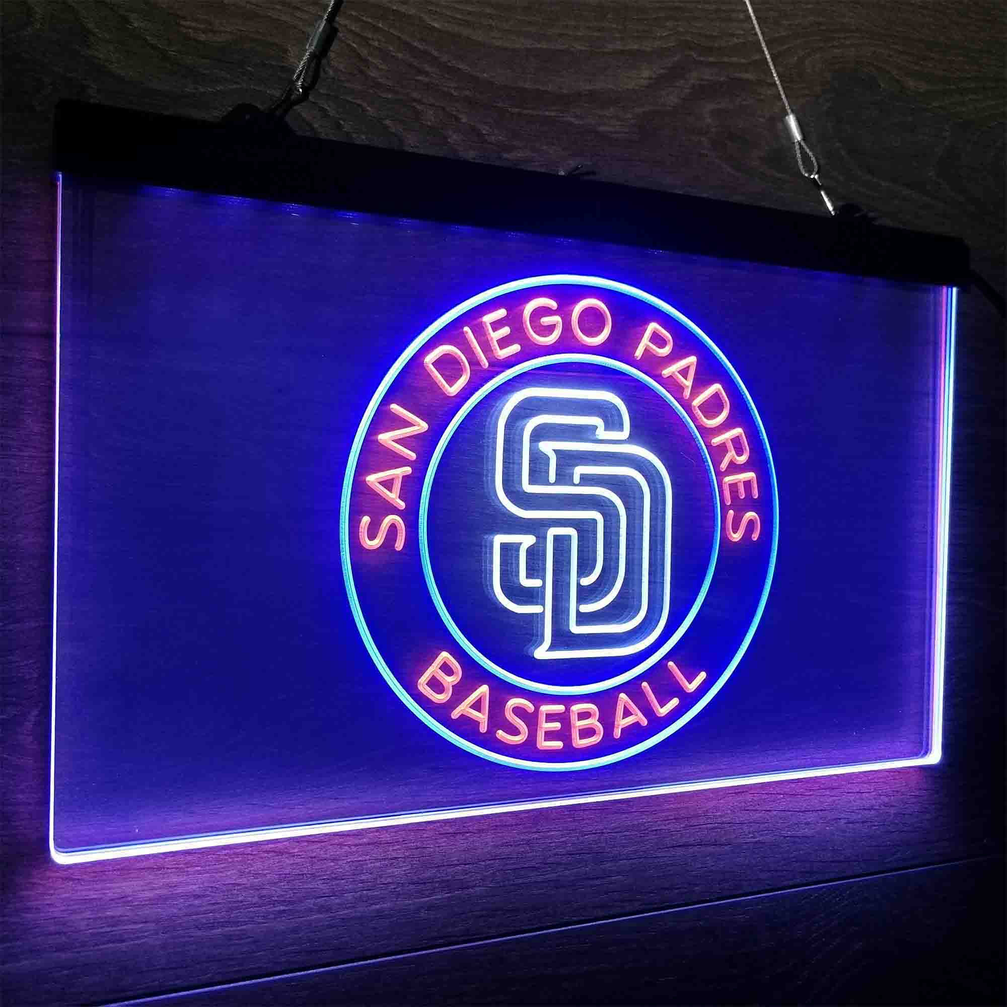 San Diego Padres Neon LED Sign 3 Colors