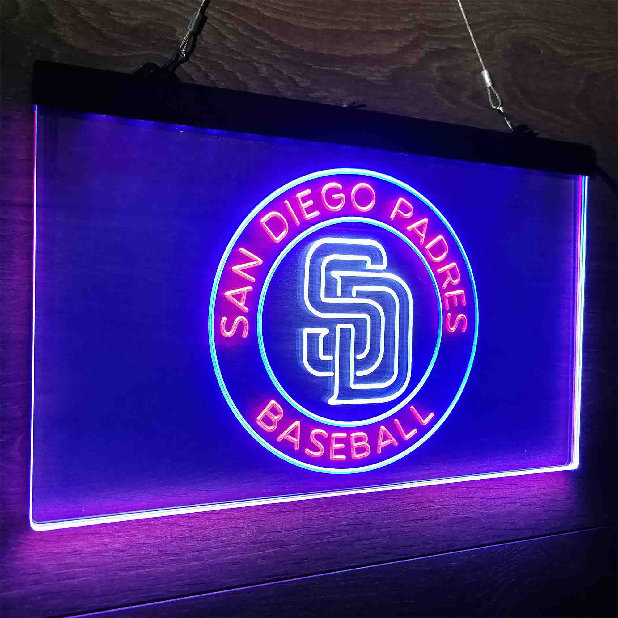 San Diego Padres Neon LED Sign 3 Colors