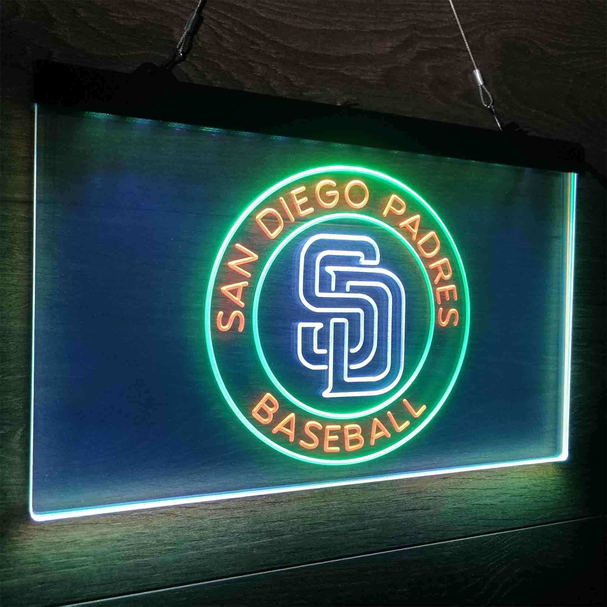 San Diego Padres Neon LED Sign 3 Colors