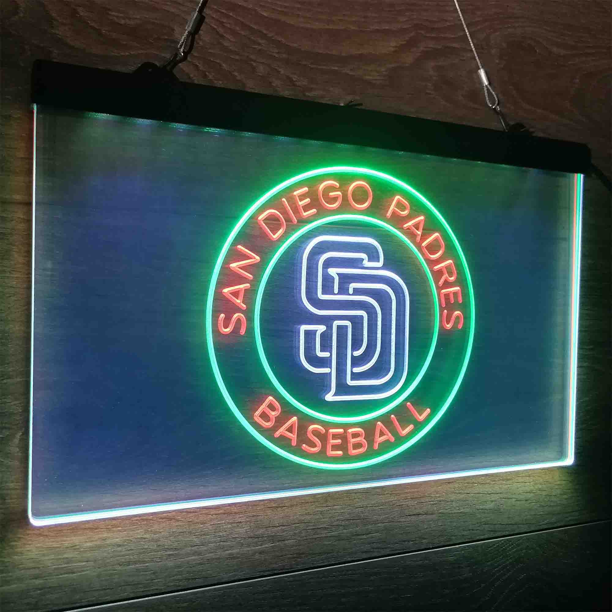 San Diego Padres Neon LED Sign 3 Colors