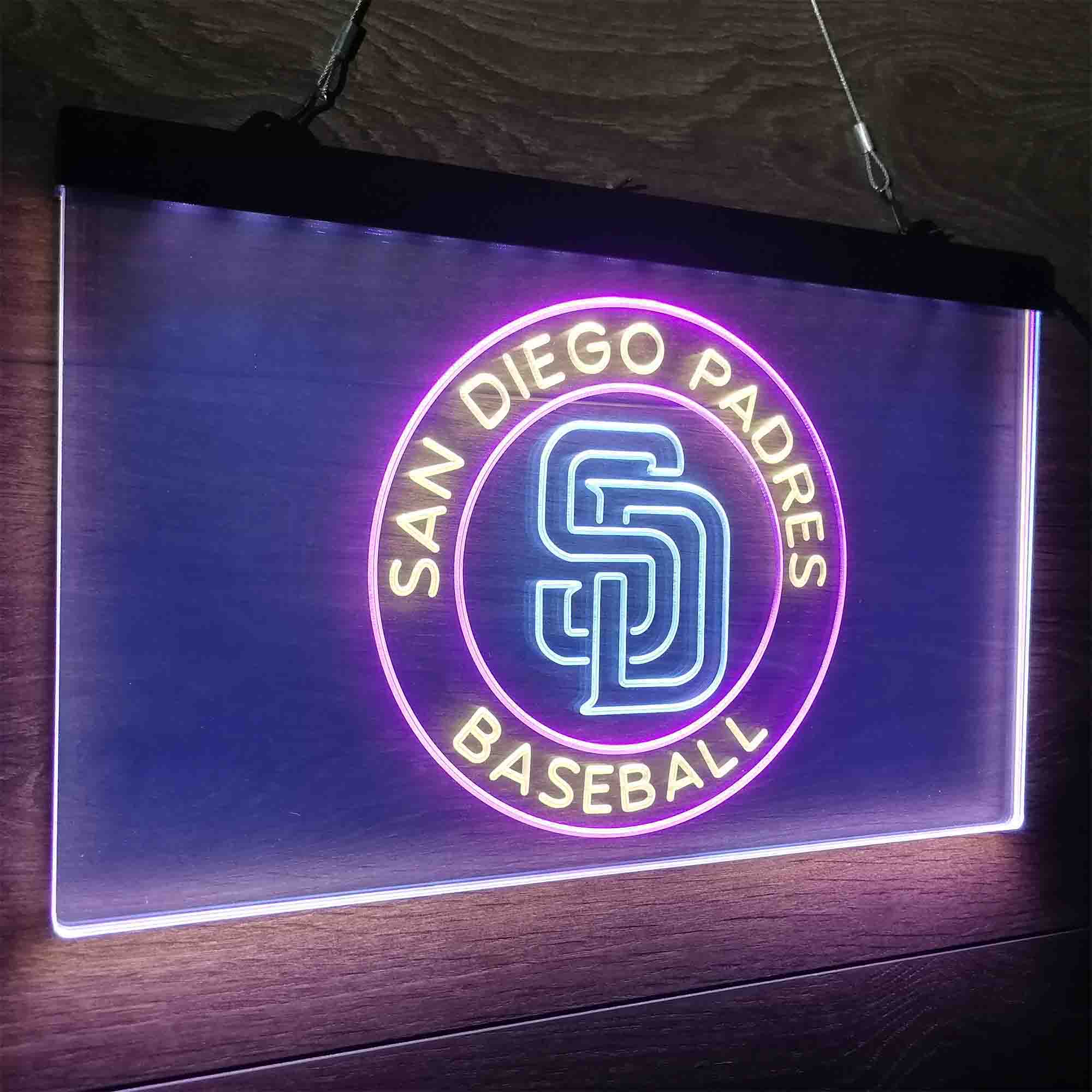 San Diego Padres Neon LED Sign 3 Colors