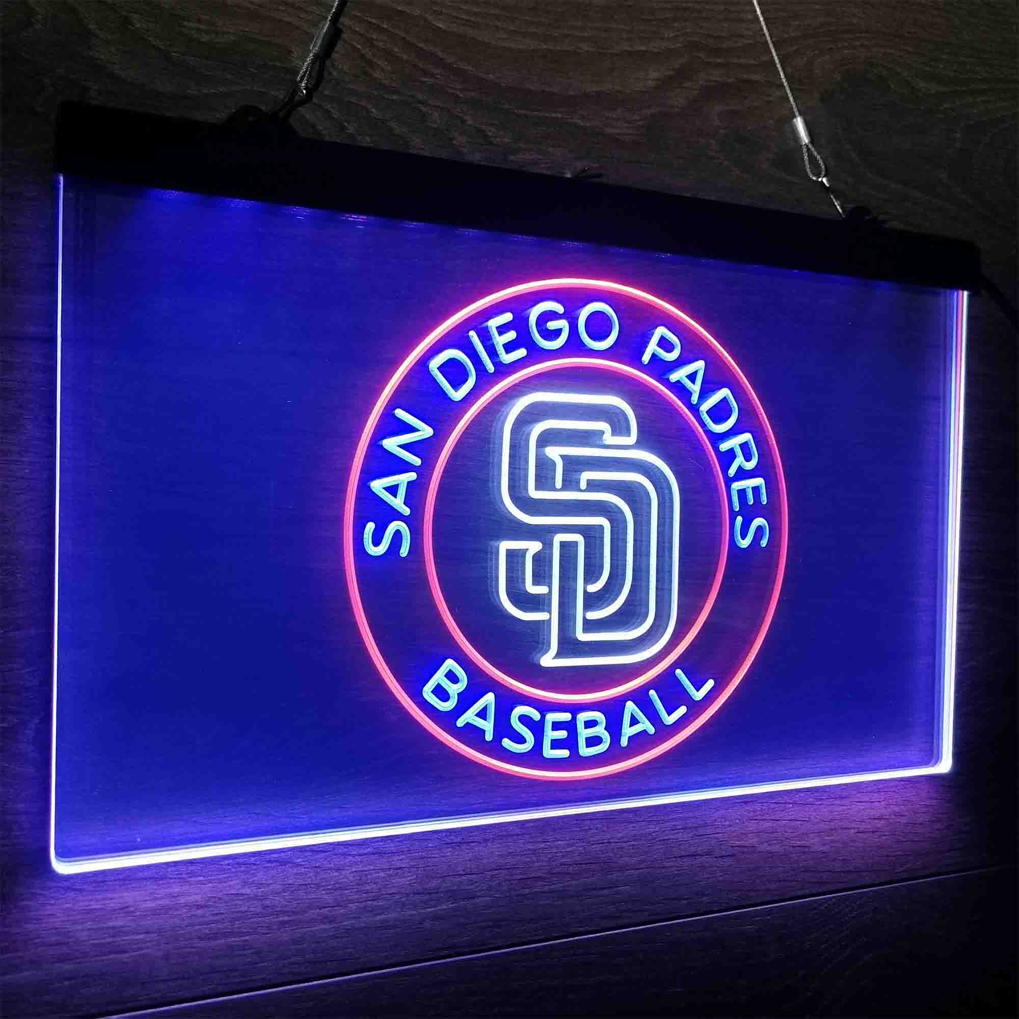 San Diego Padres Neon LED Sign 3 Colors