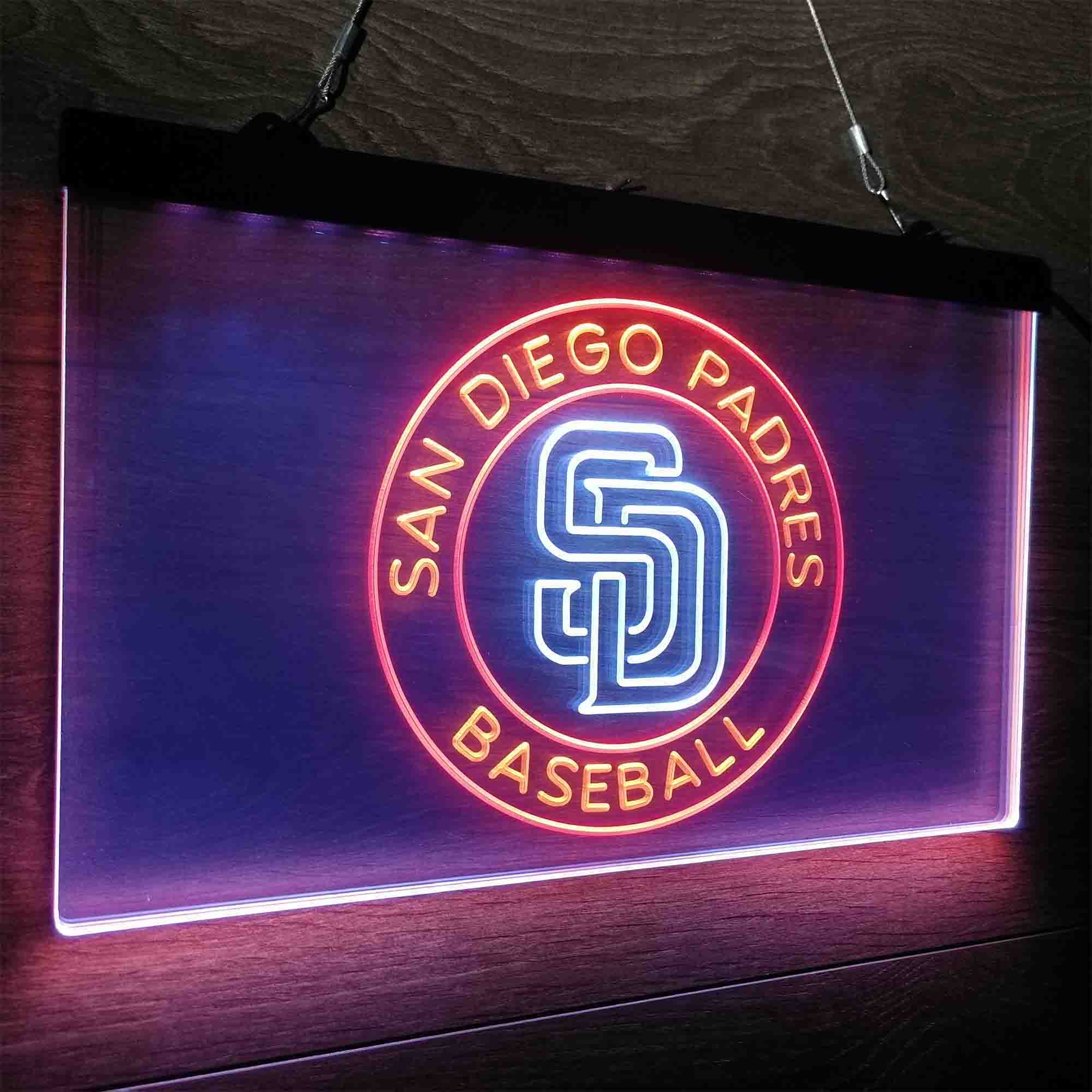 San Diego Padres Neon LED Sign 3 Colors