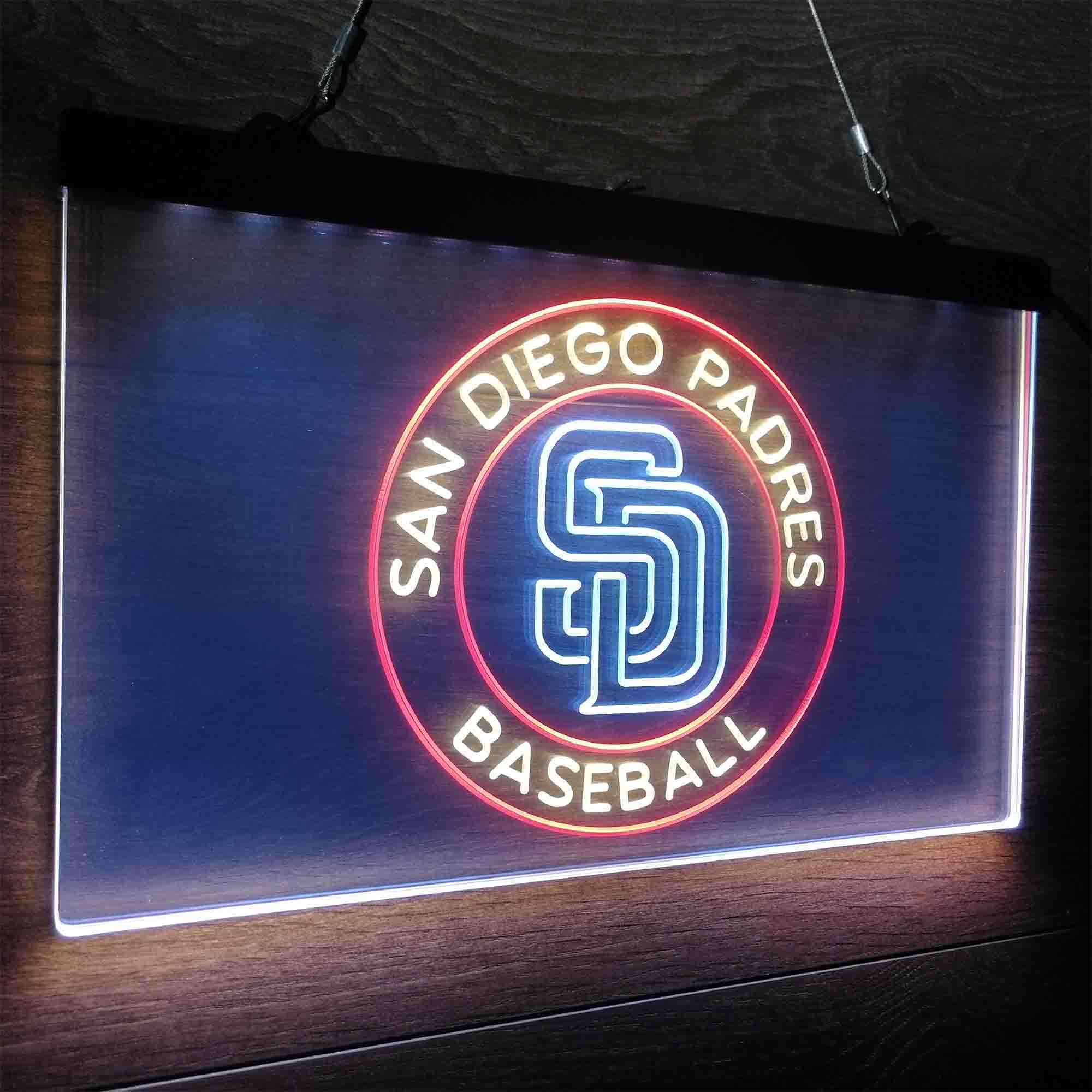 San Diego Padres Neon LED Sign 3 Colors