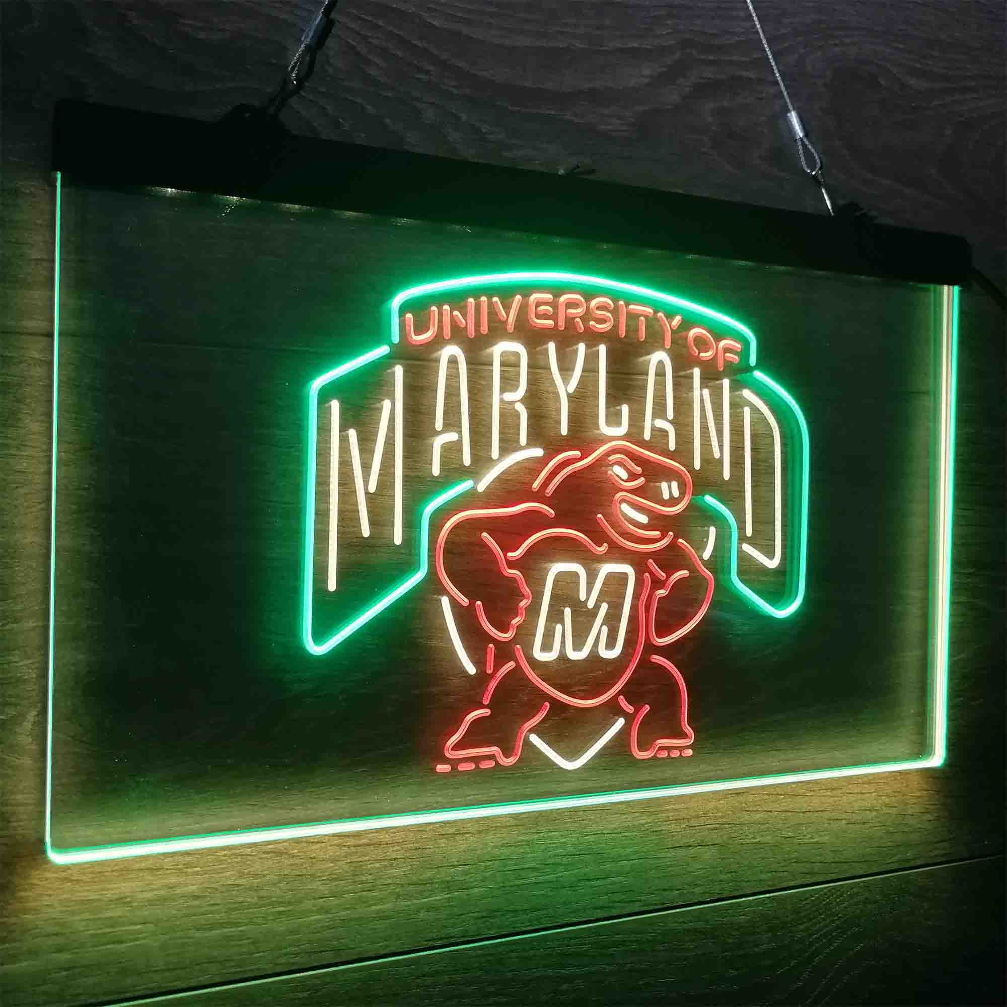 University of Maryland Terrapins Neon LED Sign 3 Colors