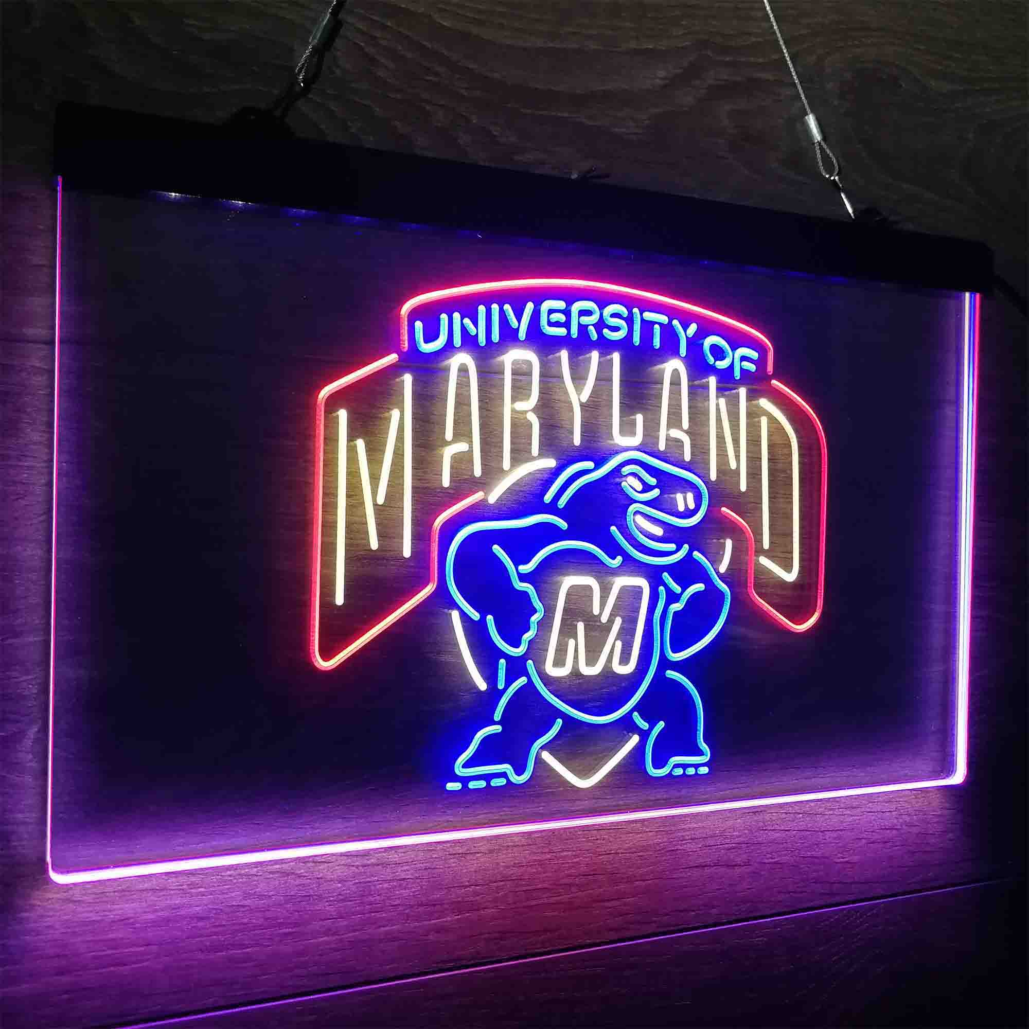 University of Maryland Terrapins Neon LED Sign 3 Colors