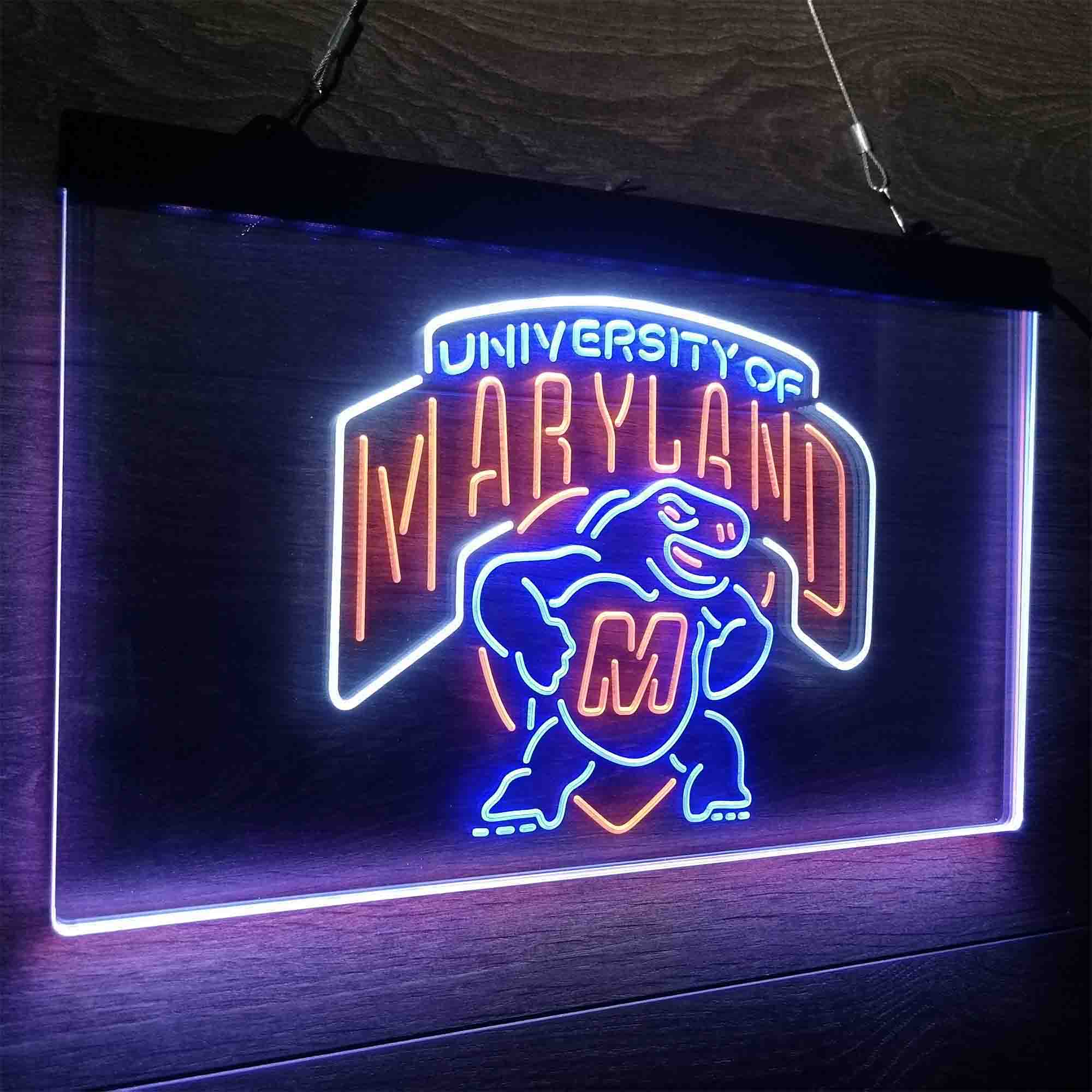 University of Maryland Terrapins Neon LED Sign 3 Colors