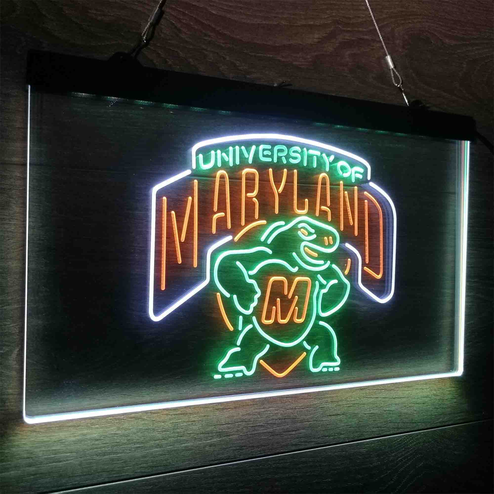 University of Maryland Terrapins Neon LED Sign 3 Colors