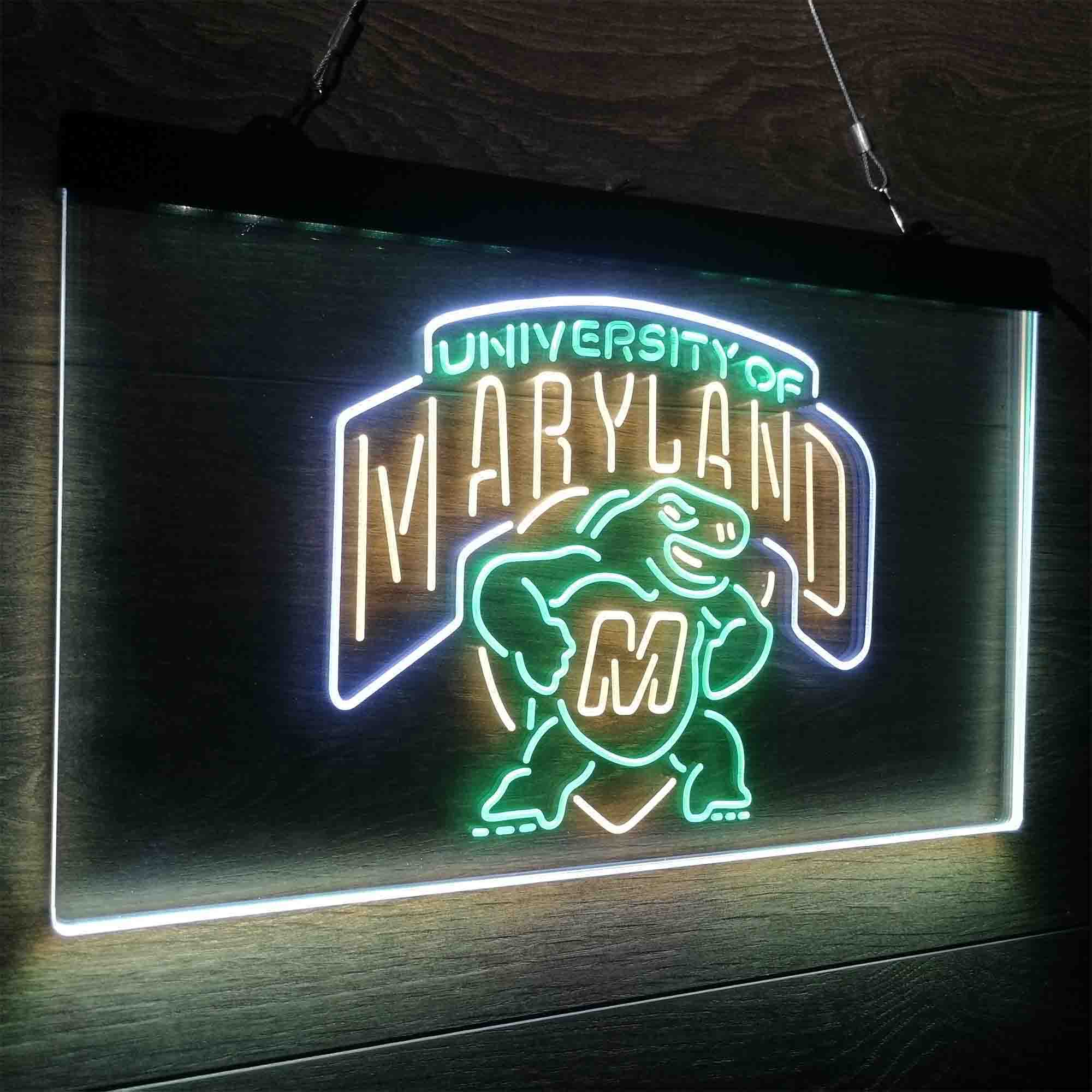 University of Maryland Terrapins Neon LED Sign 3 Colors