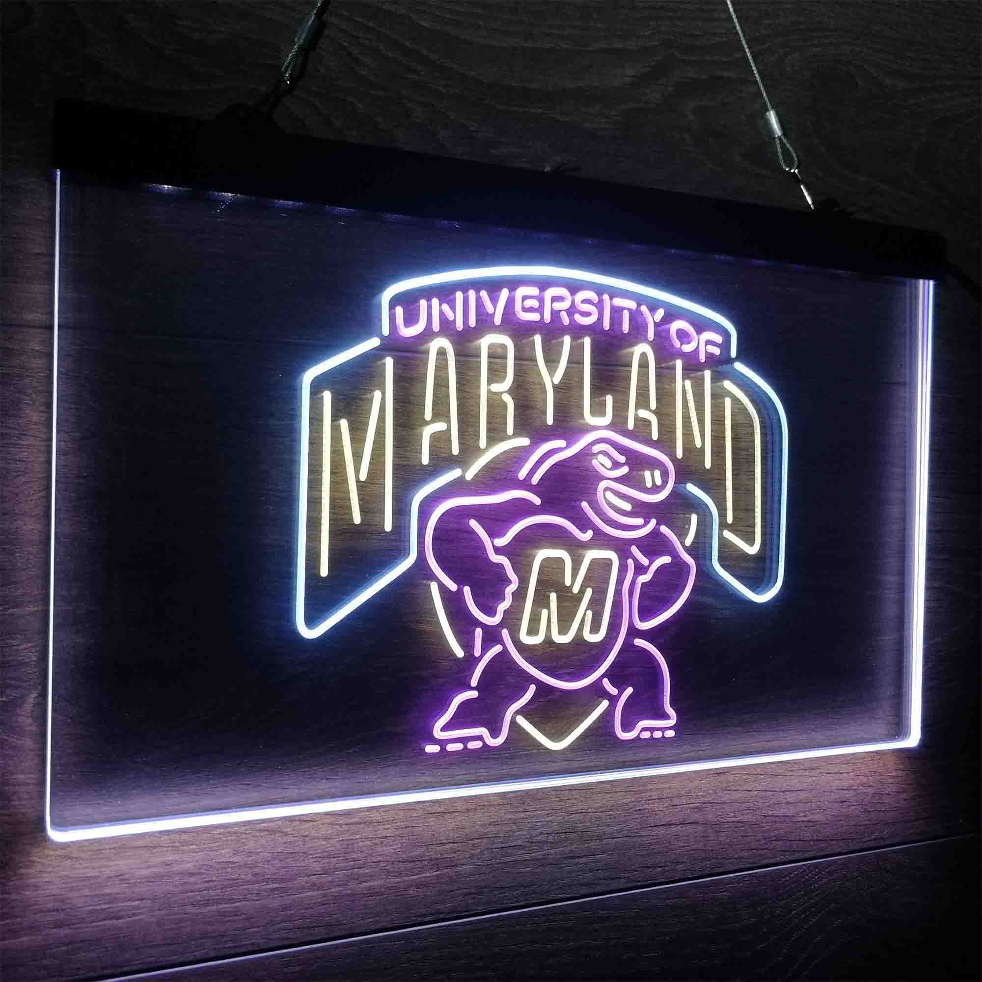 University of Maryland Terrapins Neon LED Sign 3 Colors