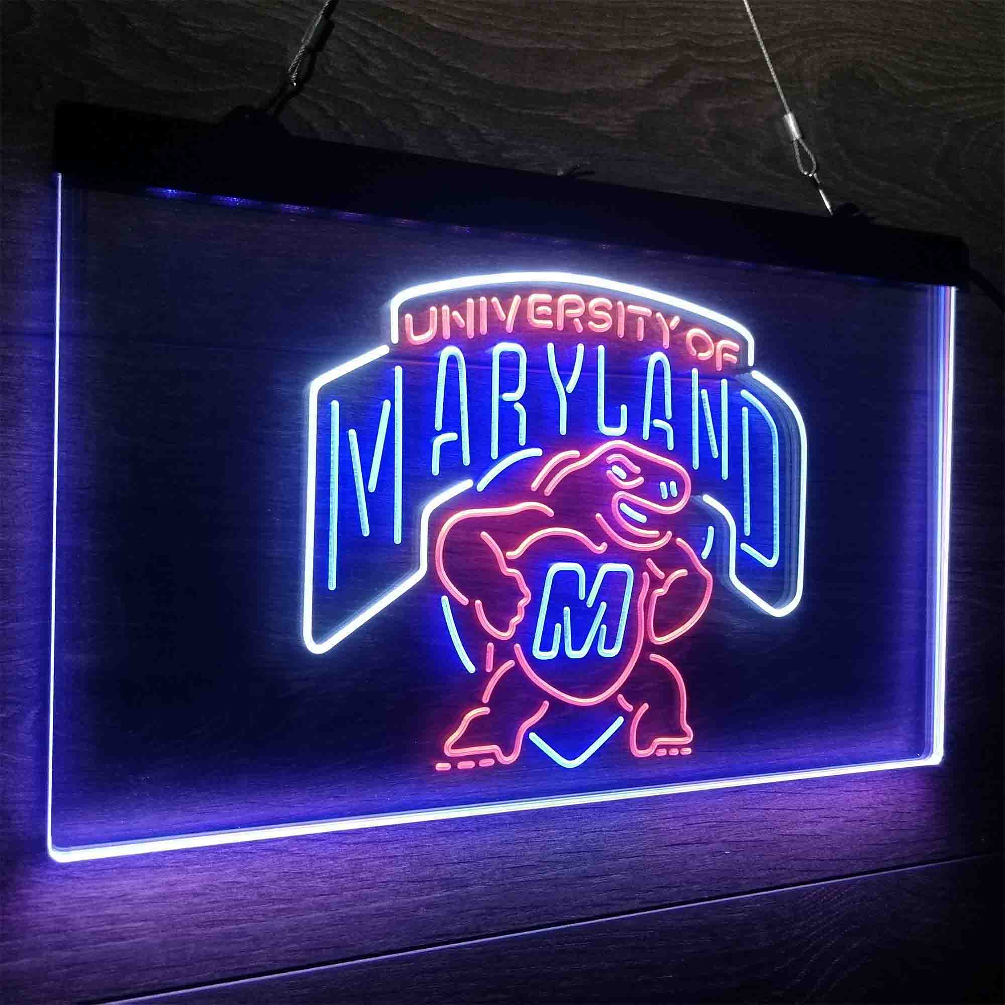 University of Maryland Terrapins Neon LED Sign 3 Colors