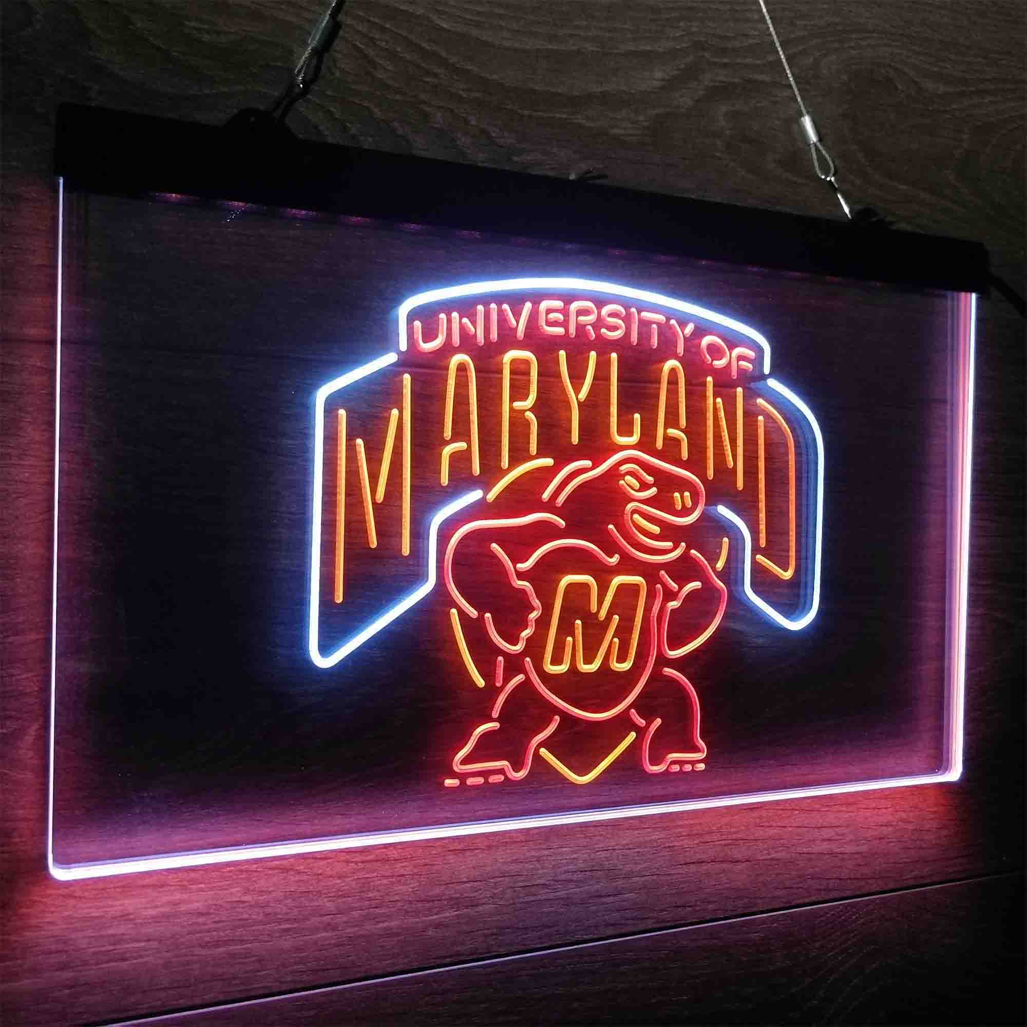 University of Maryland Terrapins Neon LED Sign 3 Colors