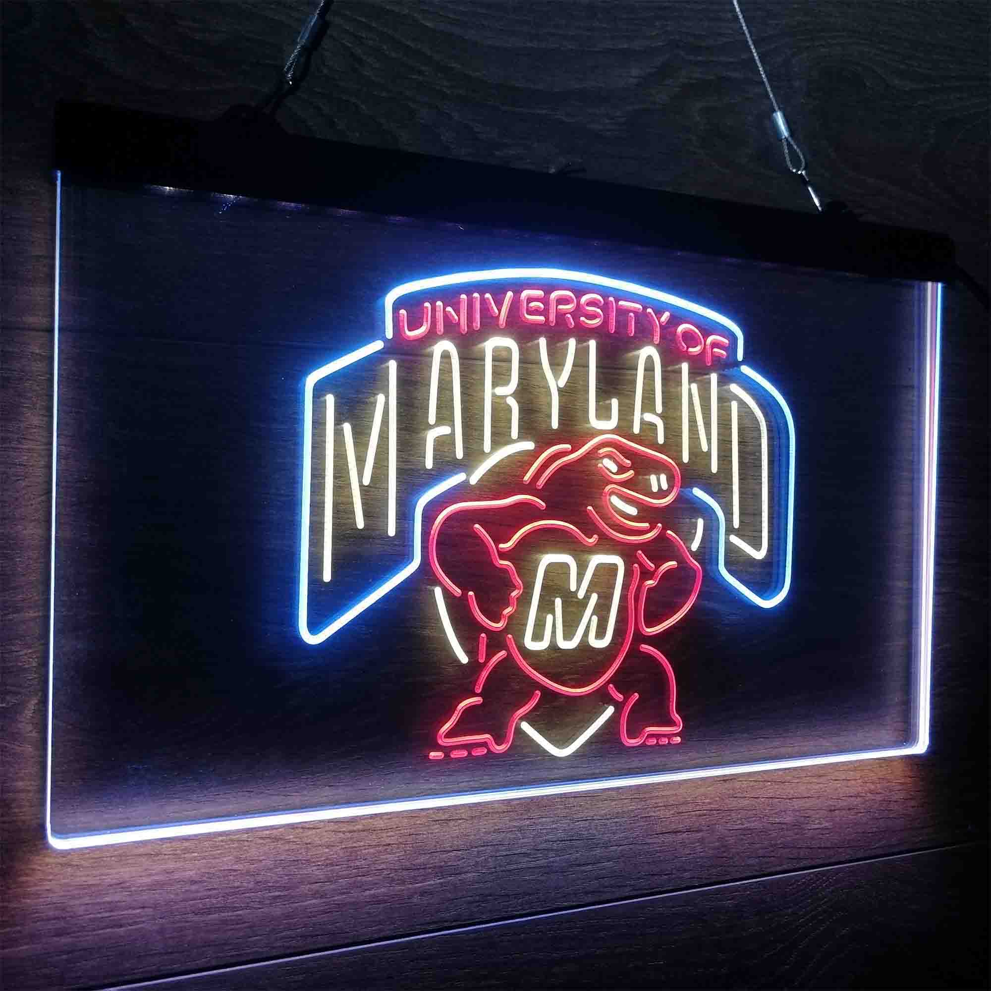 University of Maryland Terrapins Neon LED Sign 3 Colors