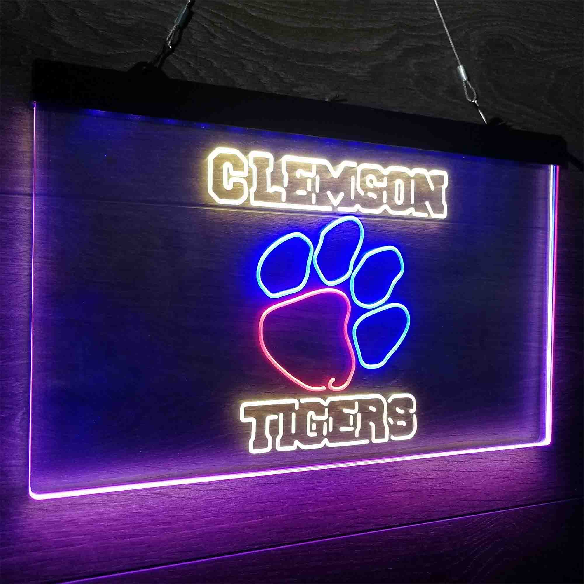 Clemson Tigers Neon LED Sign 3 Colors