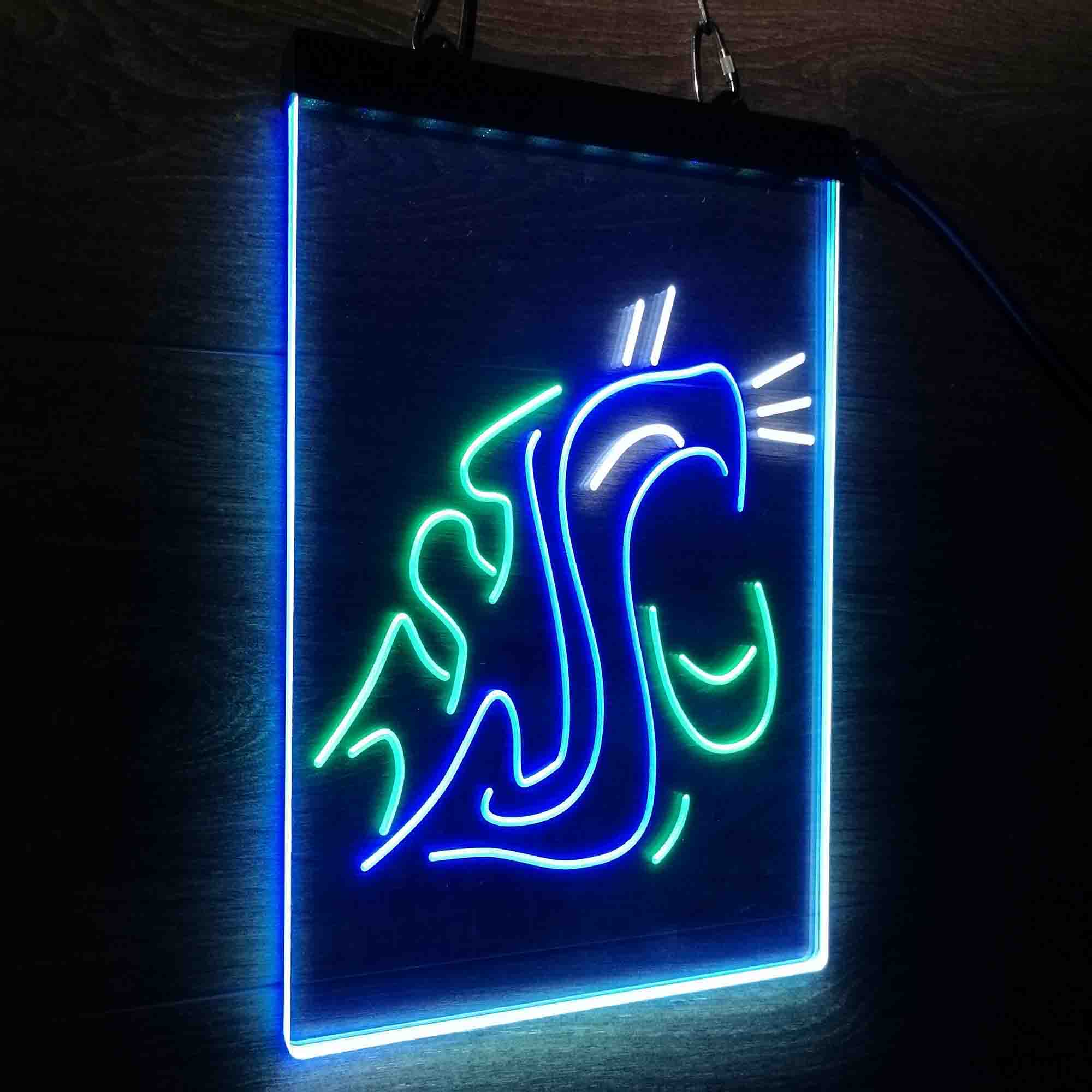 Washington State Cougar Neon LED Sign 3 Colors