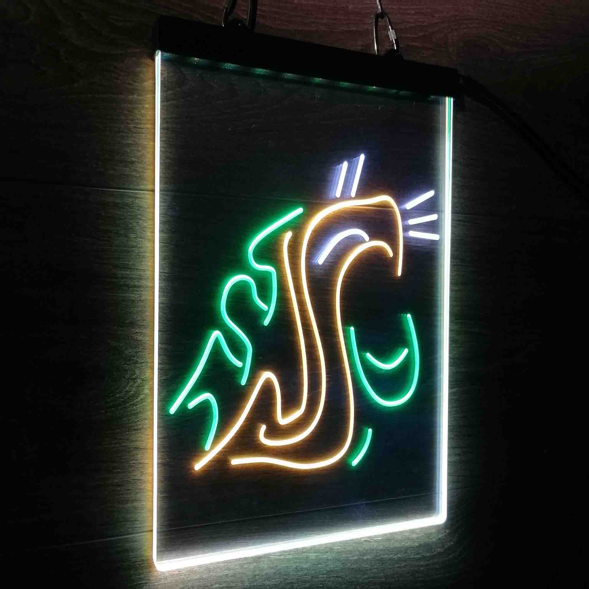 Washington State Cougar Neon LED Sign 3 Colors