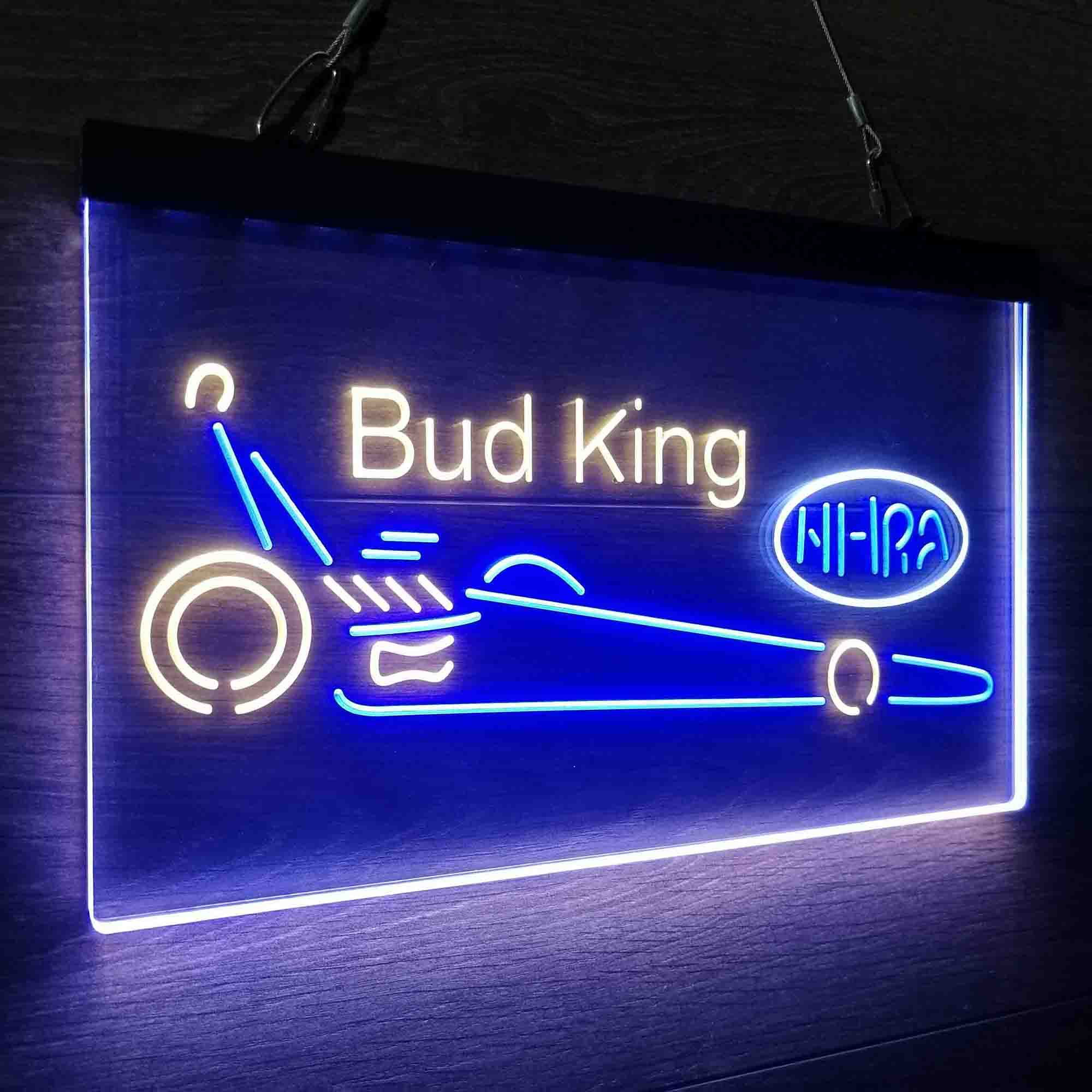 Bud King Nhra Dragster Neon LED Sign 3 Colors