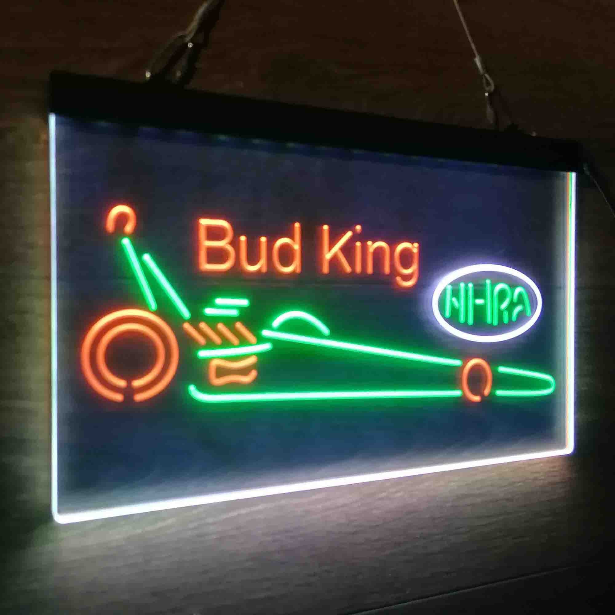 Bud King Nhra Dragster Neon LED Sign 3 Colors