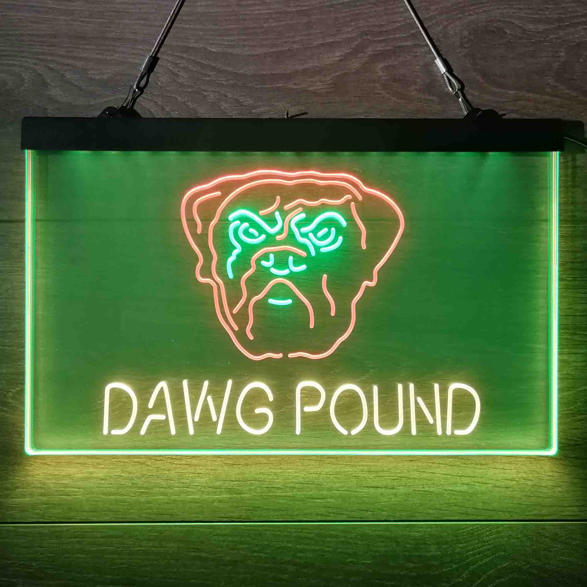 Dawg Pound Cleveland Browns Neon Light Led Light Sign