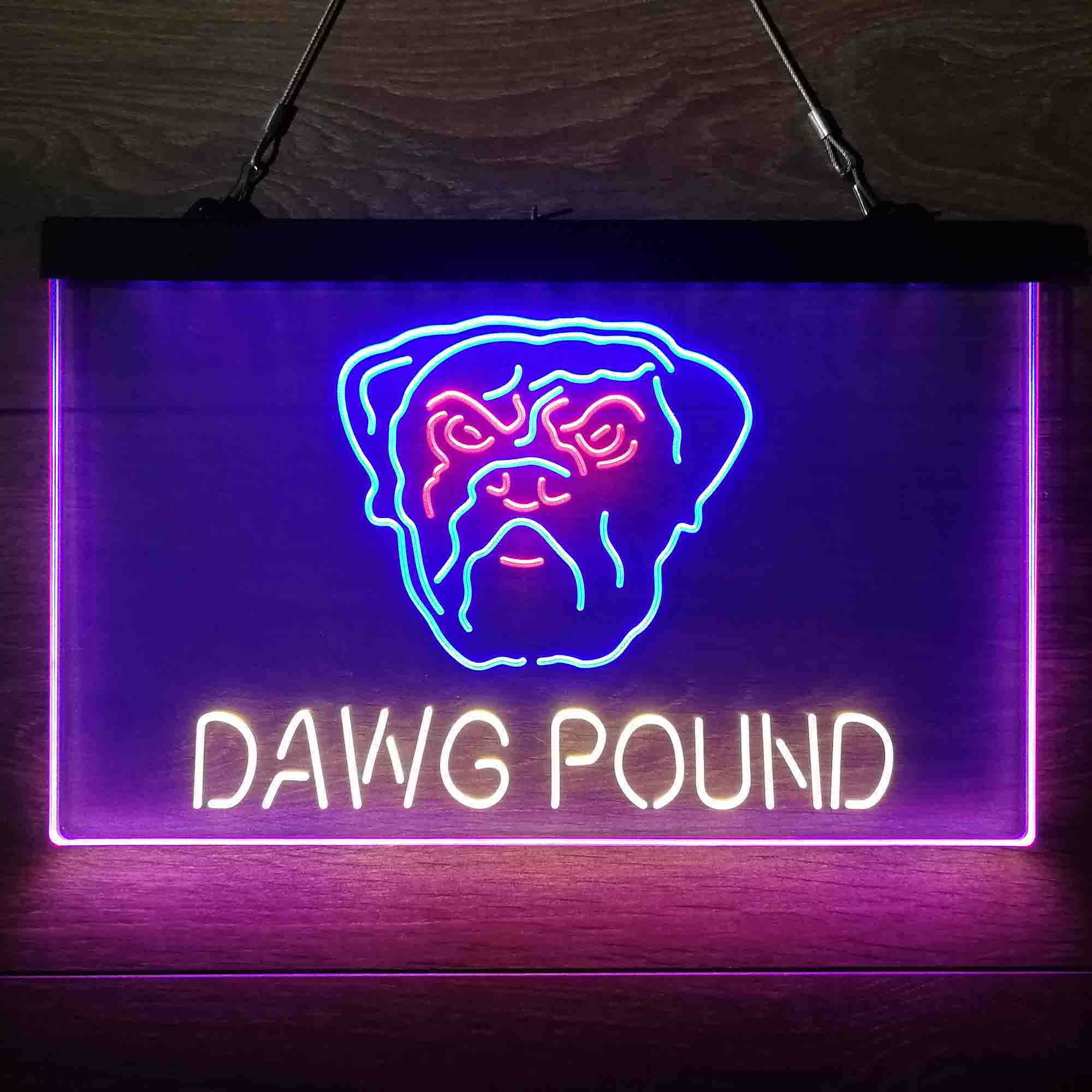 Dawg Pound Cleveland Browns Neon Light Led Light Sign