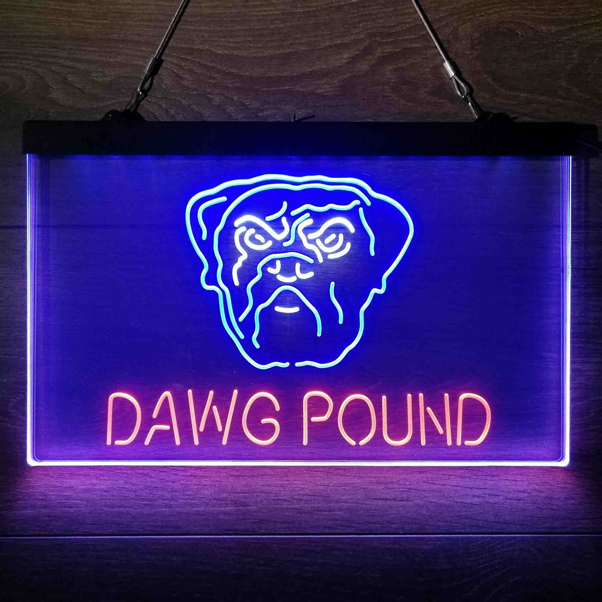 Dawg Pound Cleveland Browns Neon Light Led Light Sign