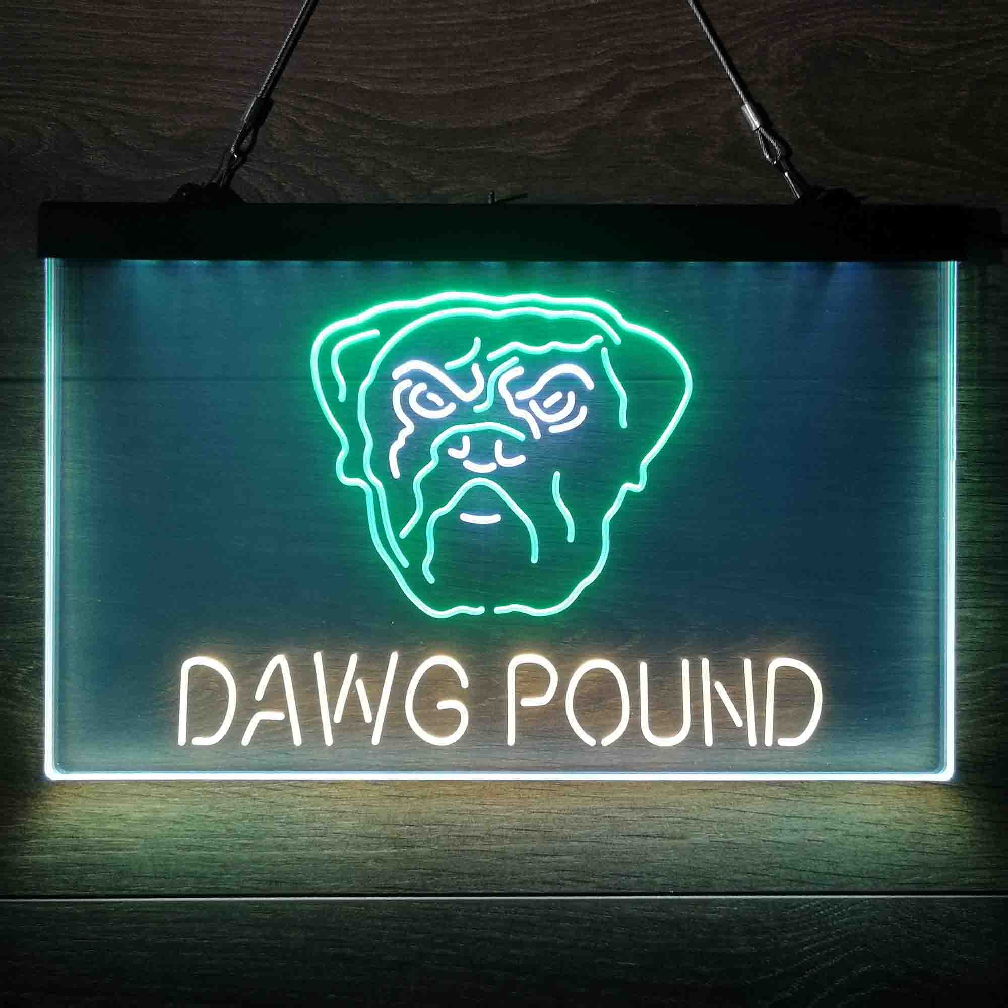 Dawg Pound Cleveland Browns Neon Light Led Light Sign