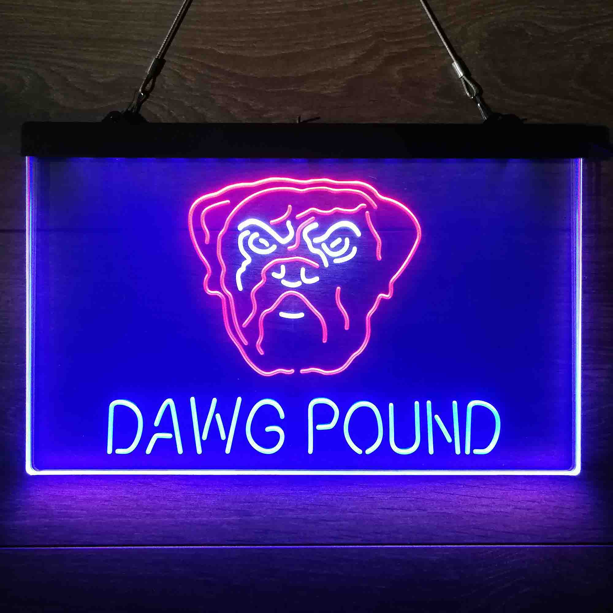 Dawg Pound Cleveland Browns Neon Light Led Light Sign