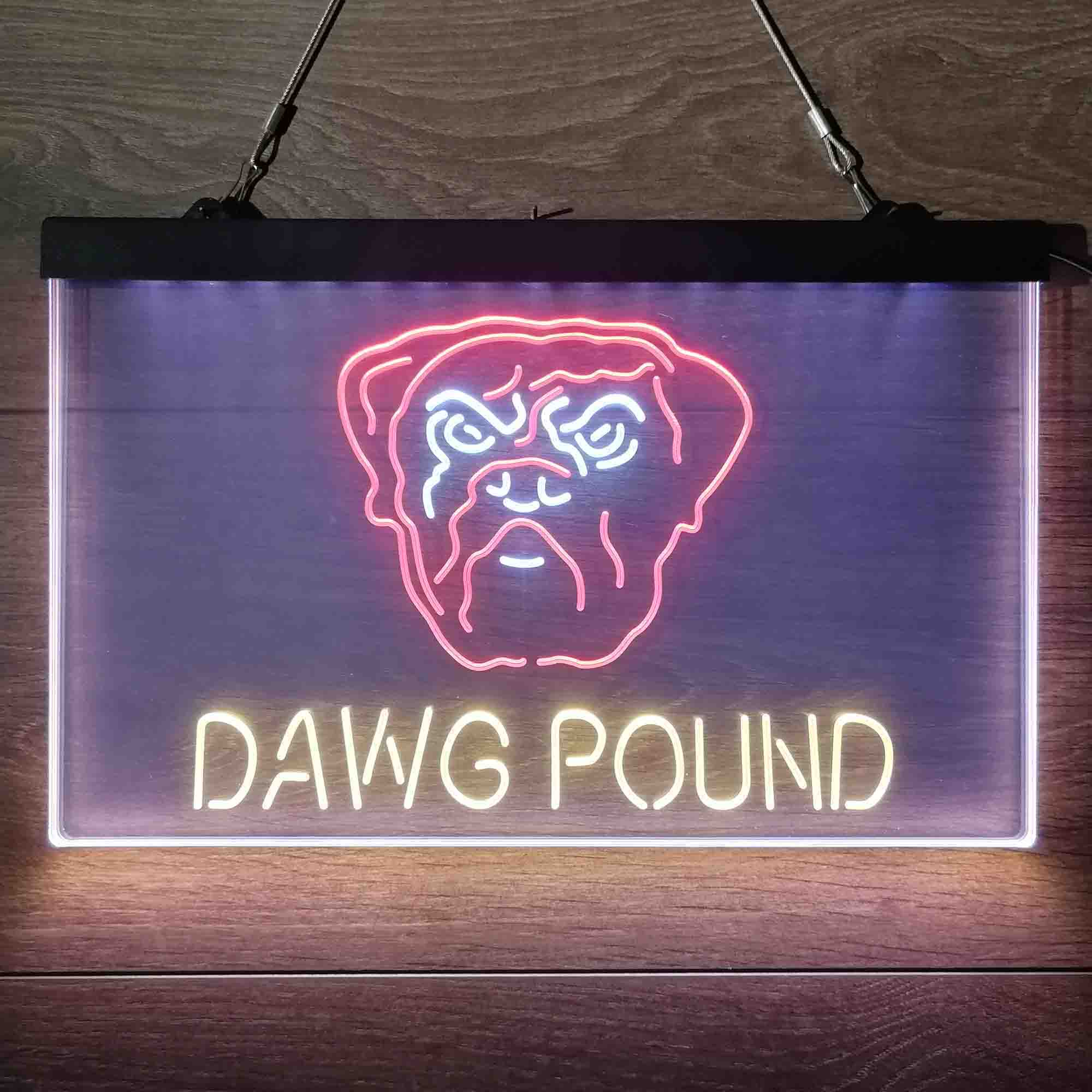 Dawg Pound Cleveland Browns Neon Light Led Light Sign