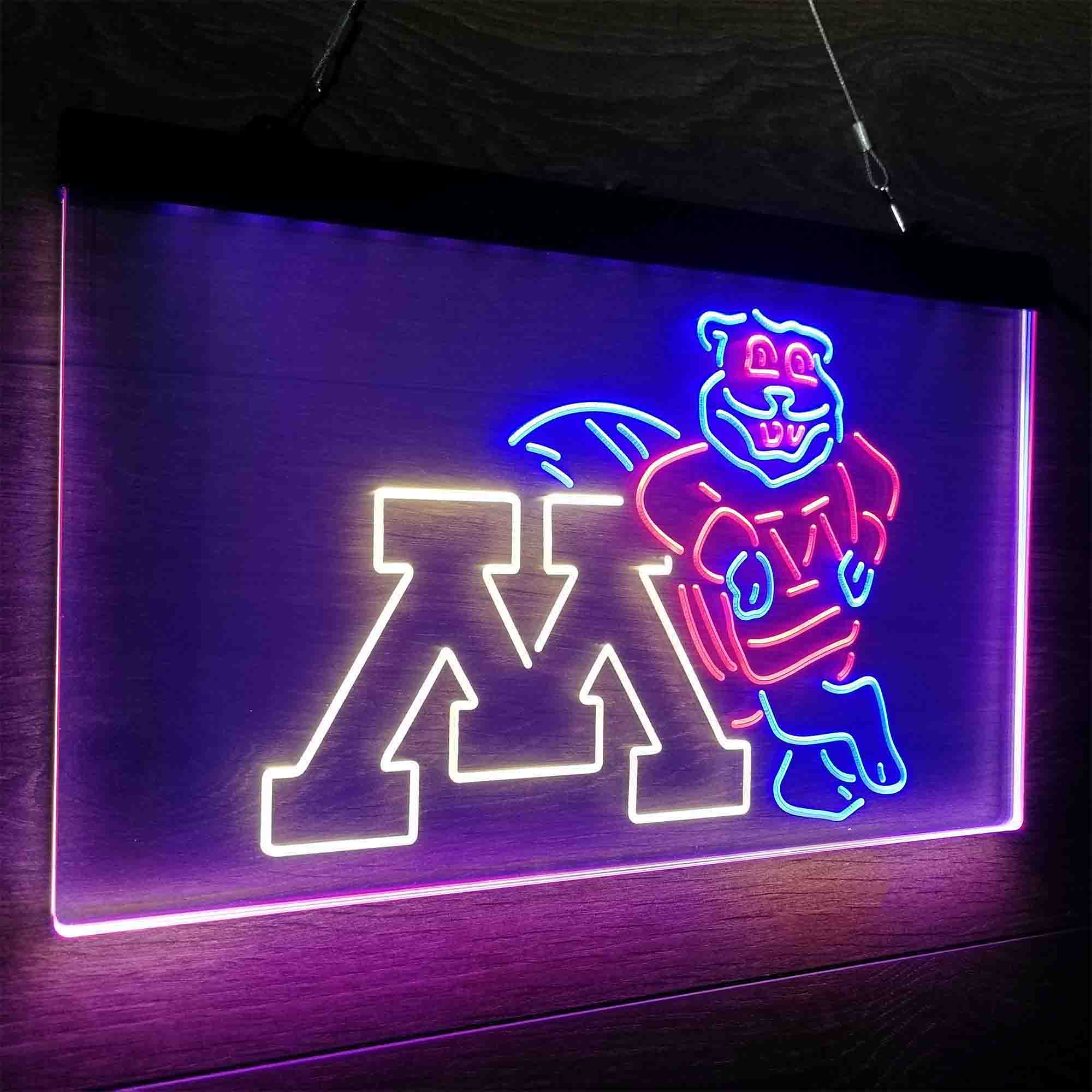 Minnesota Golden Gophers Neon LED Sign 3 Colors